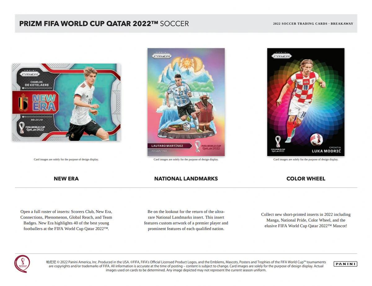 2022 FIFA World Cup Soccer Prizm Trading Cards Blaster Box - Collectible Limited Edition for Sports Fans & Card Enthusiasts - Perfect for Gifts, Investments, and Game Day Excitement