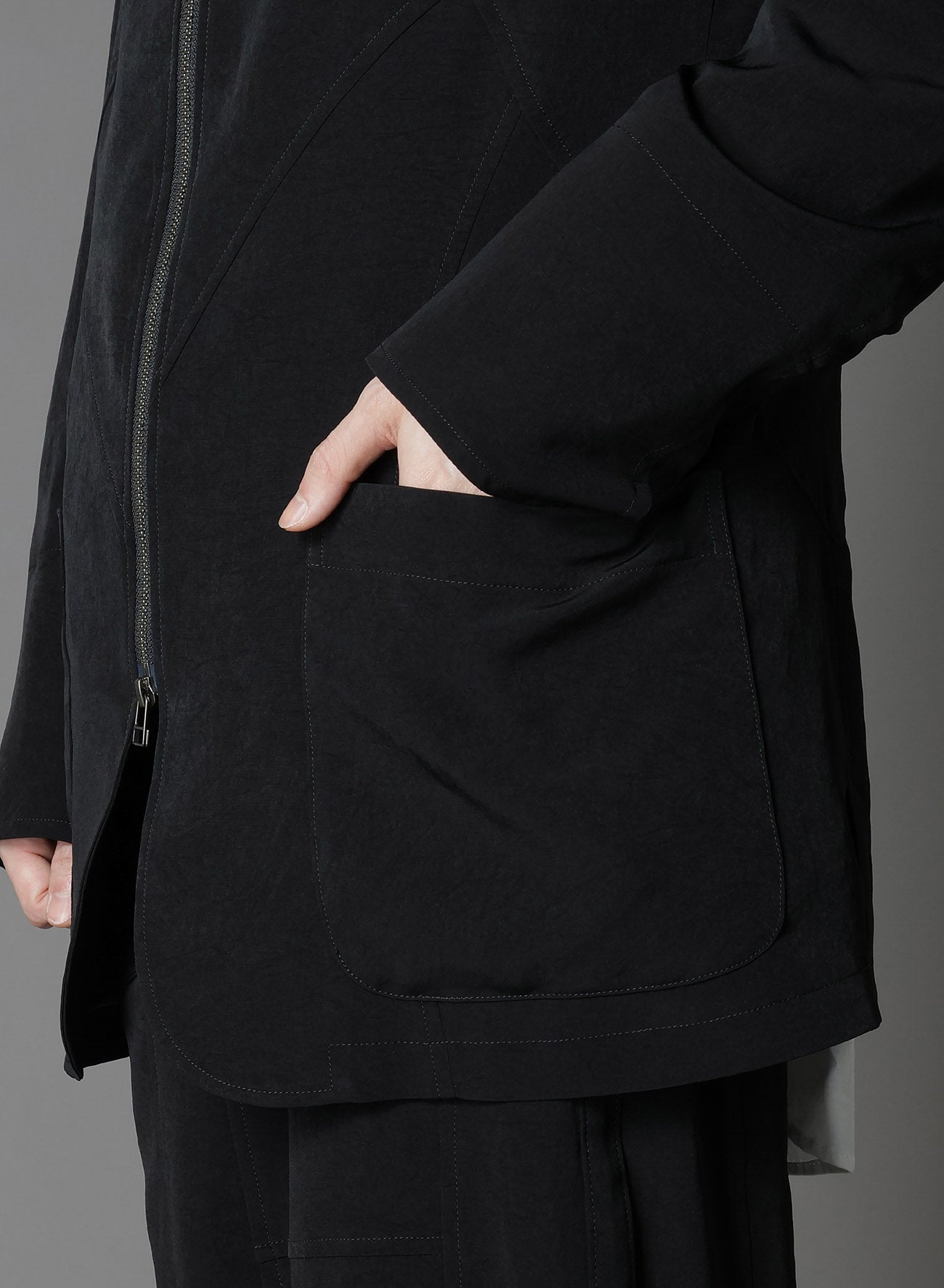 Stylish Crepe de Chine Zip Jacket - Lightweight & Durable for Women | Perfect for Casual Outings & Office Wear