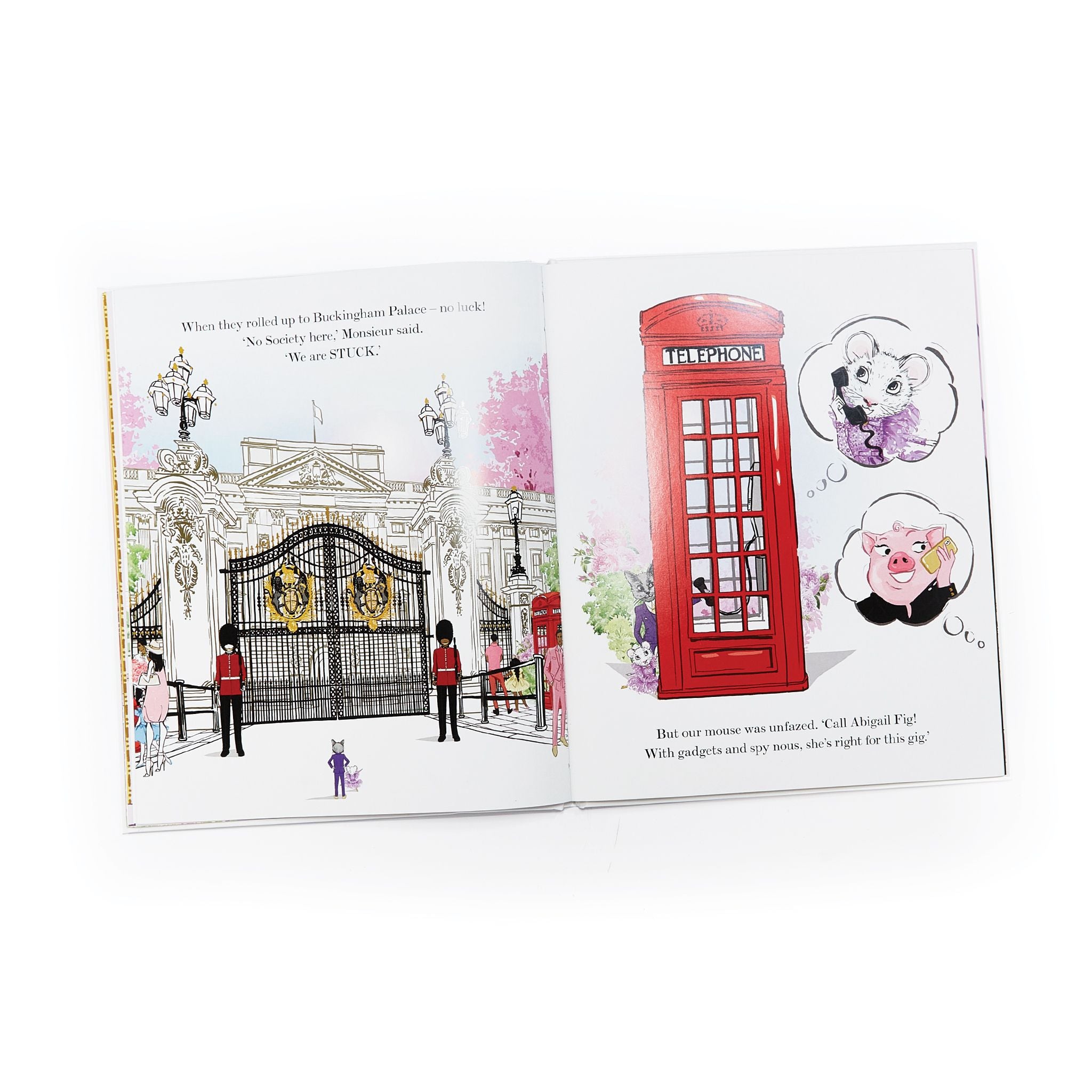 Claris The Mouse: The Secret Crown & Oh La La Lilac Plush Book Set - Cute Storybook and Plush Toy Gift for Kids, Perfect for Bedtime Reading and Playtime