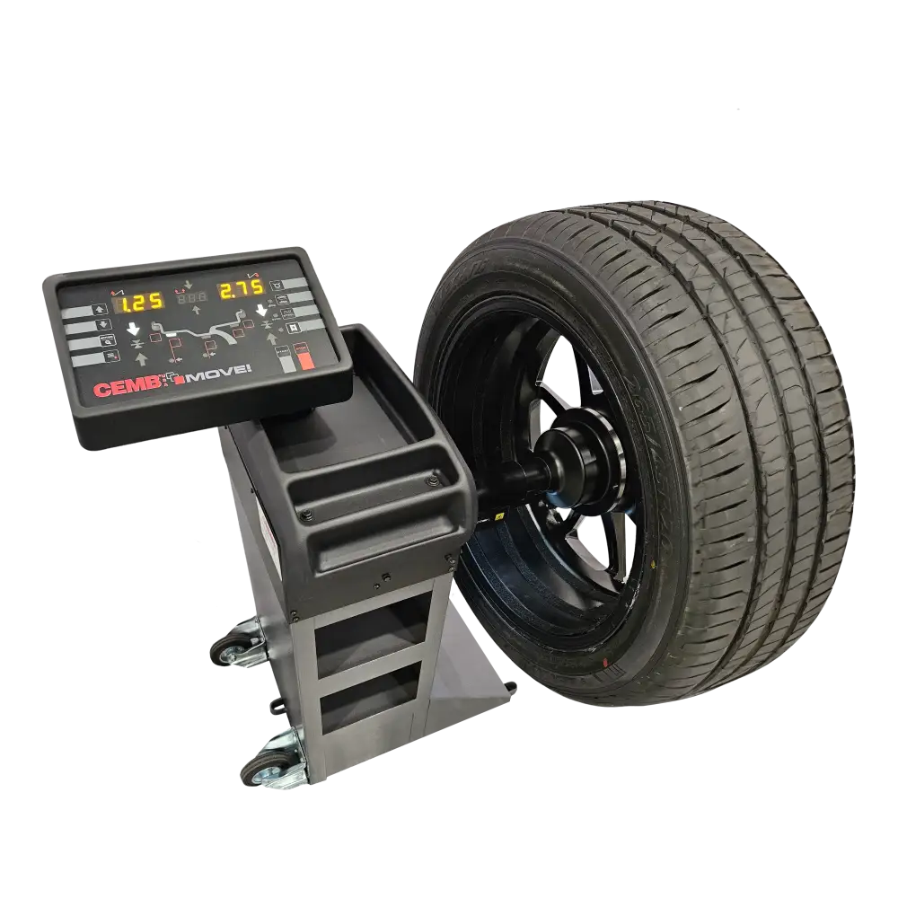 Cemb MOVE Compact 3D Wheel Balancer for Cars & Motorcycles - Professional Auto Shop & DIY Home Garage Tire Balancing Tool