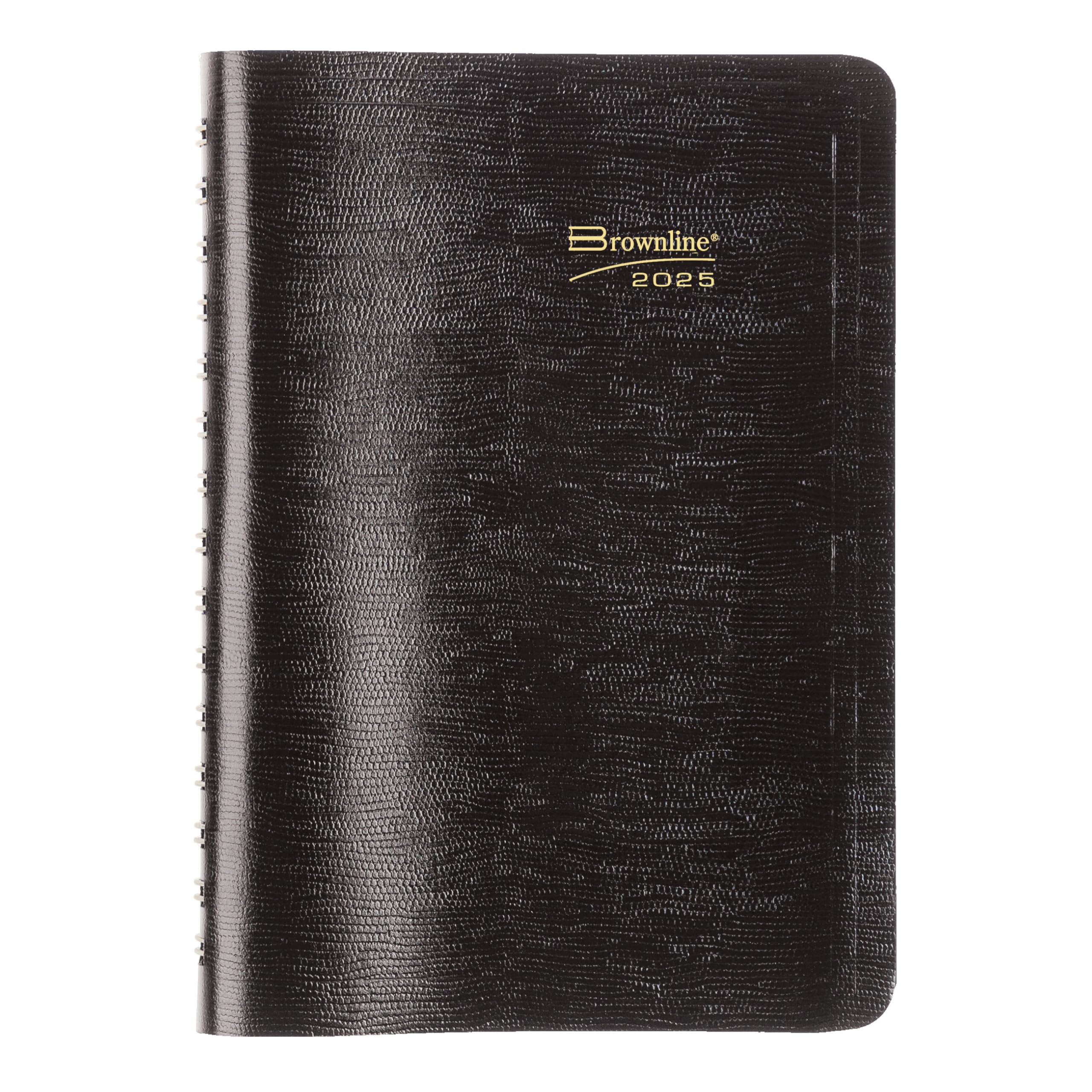 Brownline® 2025 Essential Daily Planner - 12 Month Appointment Book (January to December) with Twin-Wire Binding, 8