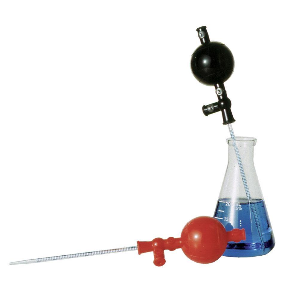 Red Silicone Safety Pipette Filler - 3ml Chemical Transfer Pump for Lab Experiments, Science Classrooms & DIY Projects | Ergonomic Design for Precise Liquid Handling
