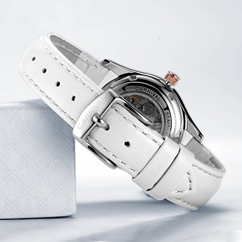 Luxury Rhinestone Automatic Mechanical Watch for Women - Stainless Steel, Luminous, Waterproof - Perfect for Formal Events, Parties, and Everyday Wear