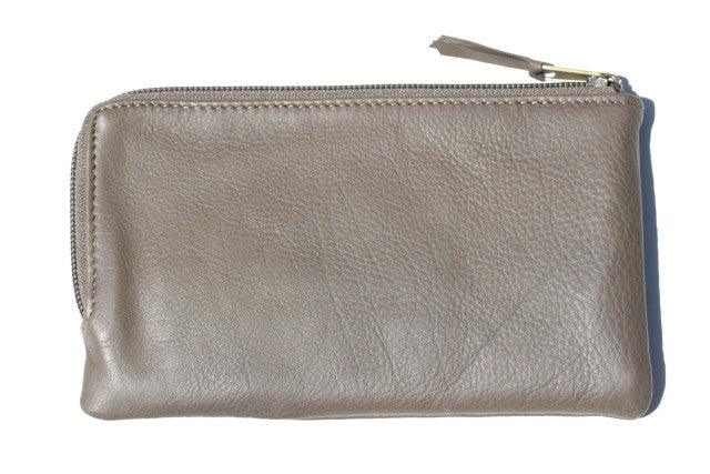 Corner Zip Wallet for Men & Women - RFID Blocking Olive Green Leather Wallet - Perfect for Travel, Business & Everyday Use