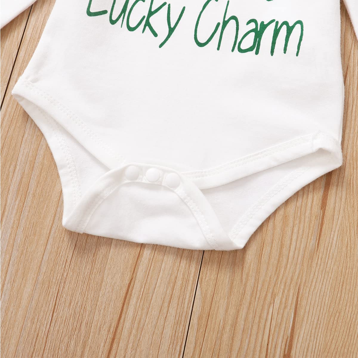 Shalofer Baby Girl Shamrock Outfit - Lucky Charm Bodysuit for St. Patrick's Day & Irish-Themed Parties | Soft Cotton Infant Onesie