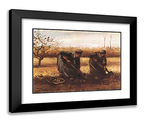 Black Modern Wood Frame with Double Matting
