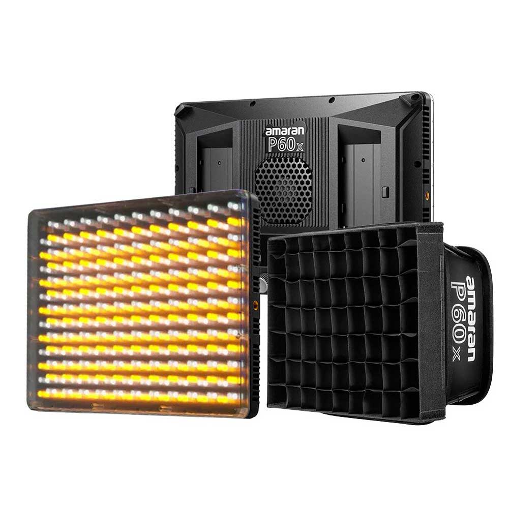 Aputure Amaran P60X Bi-Color LED Light Panel - Professional Photography & Video Lighting for Studio, YouTube, and Live Streaming