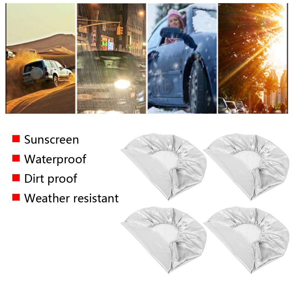 RV Wheel & Tire Cover - Universal Fit for 27 to 29 Inch Tires | Heavy Duty Weatherproof Protection | Perfect for Camping, Travel & Outdoor Storage
