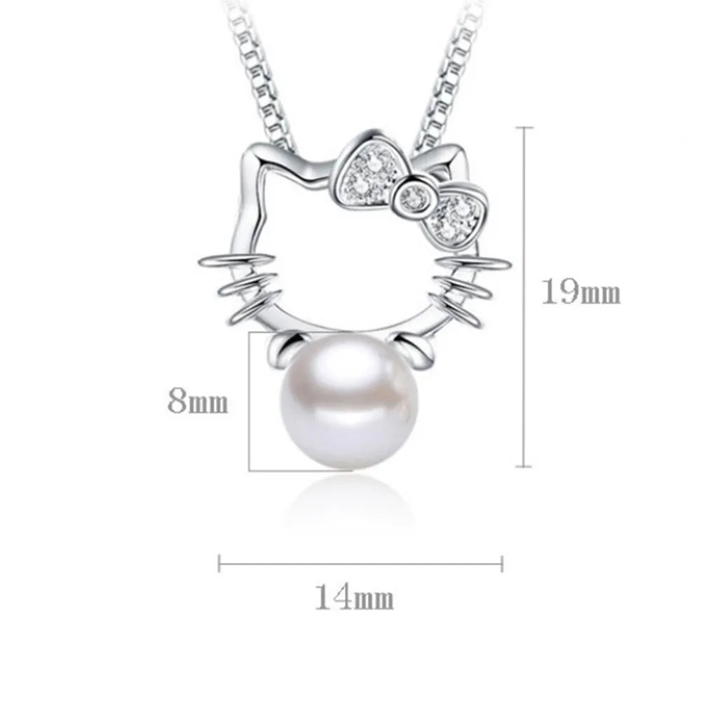 Natural Freshwater Pearl Cat Collar Charm - Elegant & Durable Pet Accessory for Cats, Perfect for Special Occasions & Daily Wear