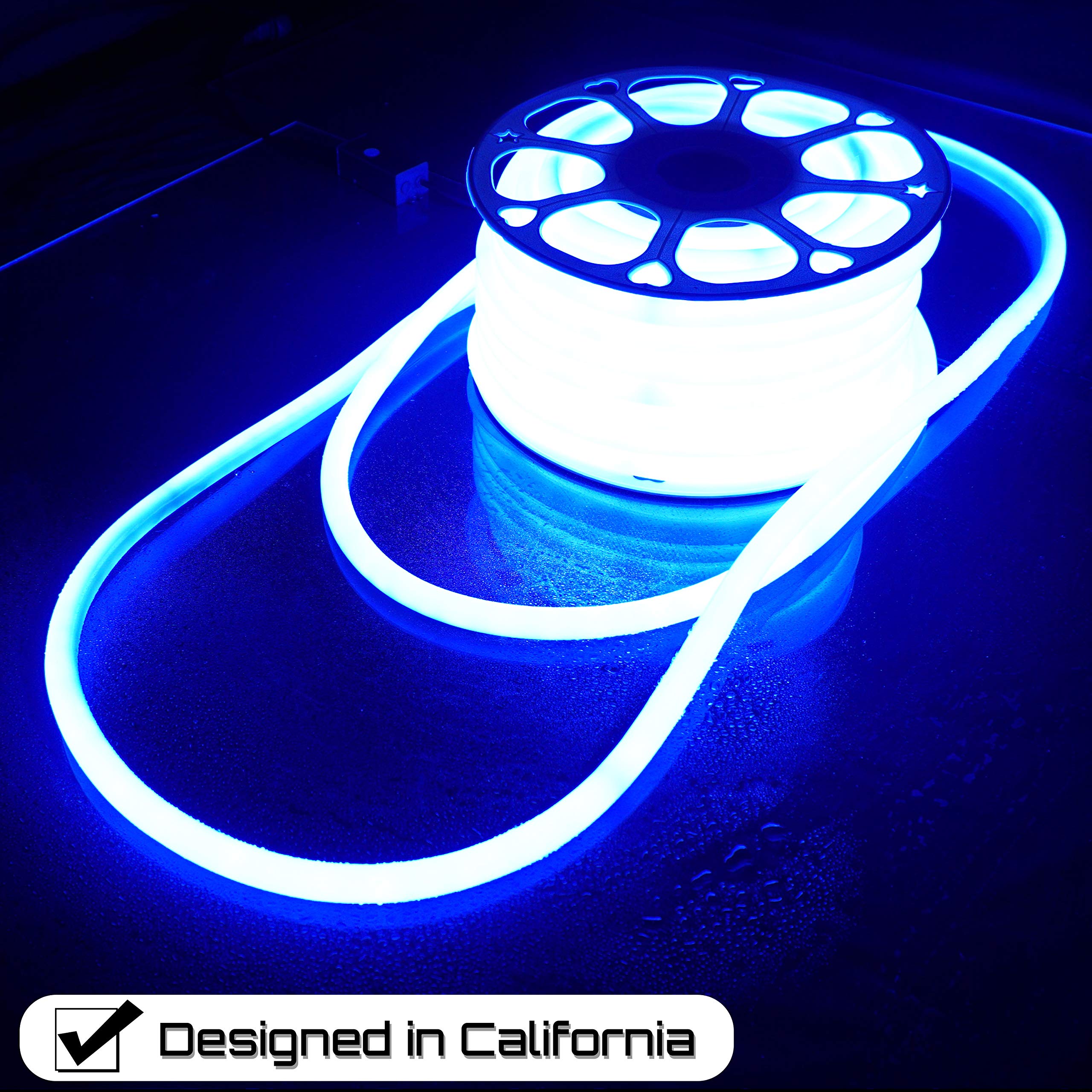 Russell LED Neon Rope Lights - 100FT Waterproof Flexible Tube for Home & Party Decor