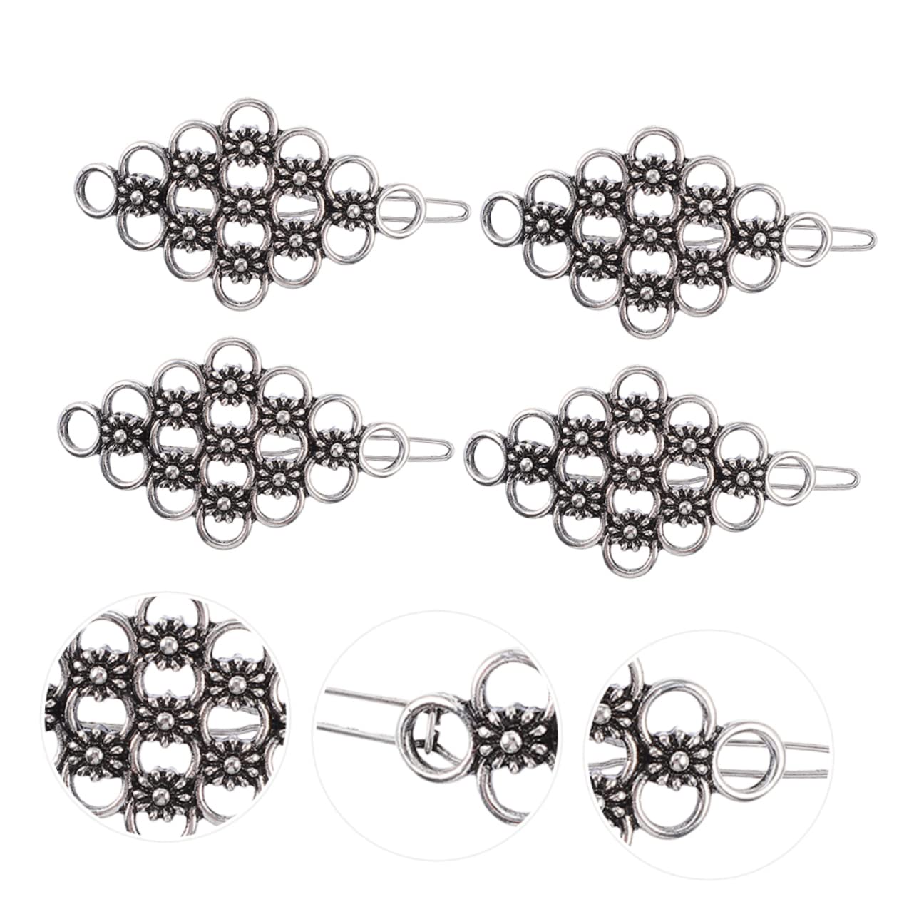 FOMIYES Floral Hair Clips for Women - Elegant Unique Design Hair Accessories with Decorative Flowers | Perfect for Weddings, Parties & Everyday Styling