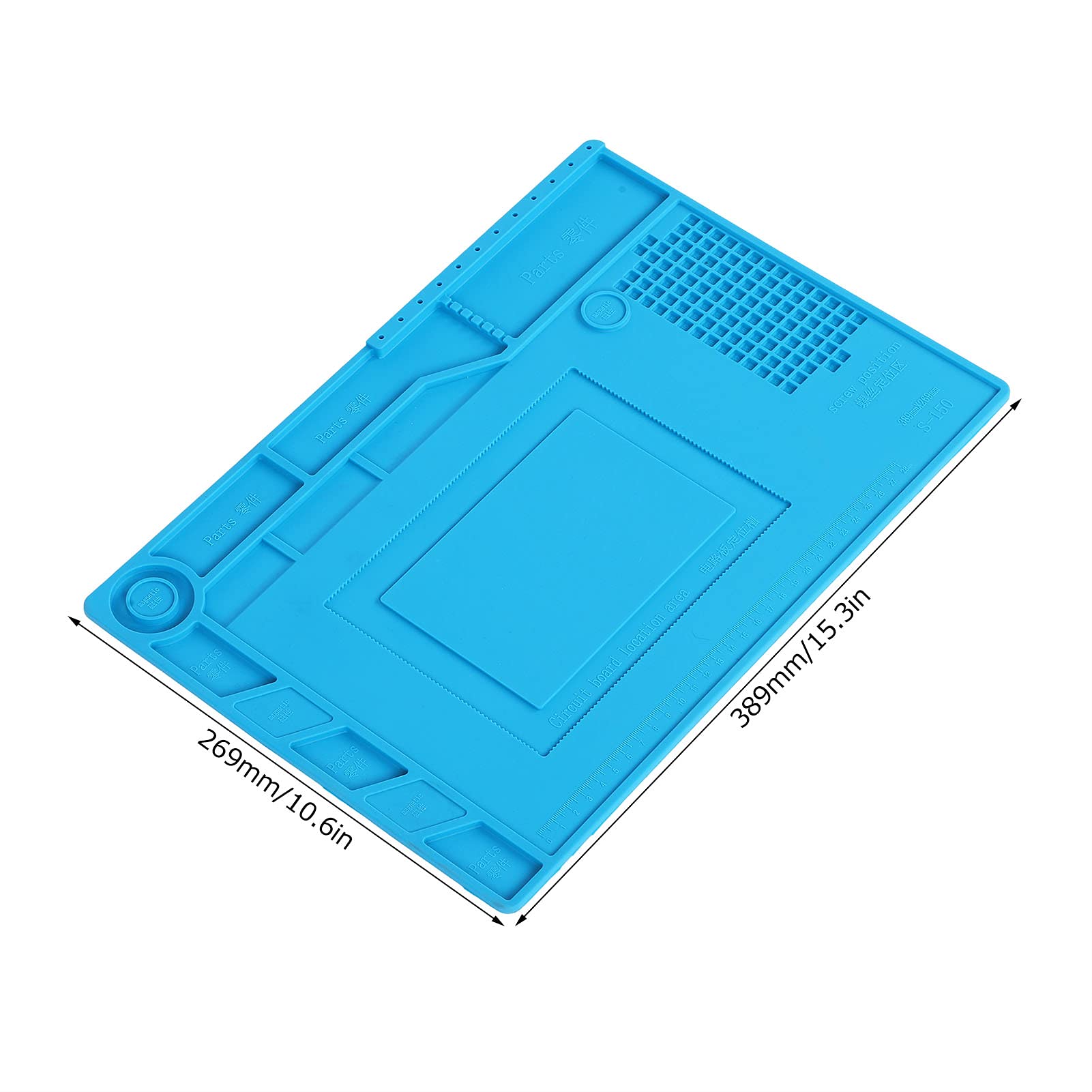 Premium Electronic Repair Mat - Heat Resistant Magnetic Silicone Work Mat for Phone & Device Repairs | Ideal for DIY, Workshop & Professional Technicians