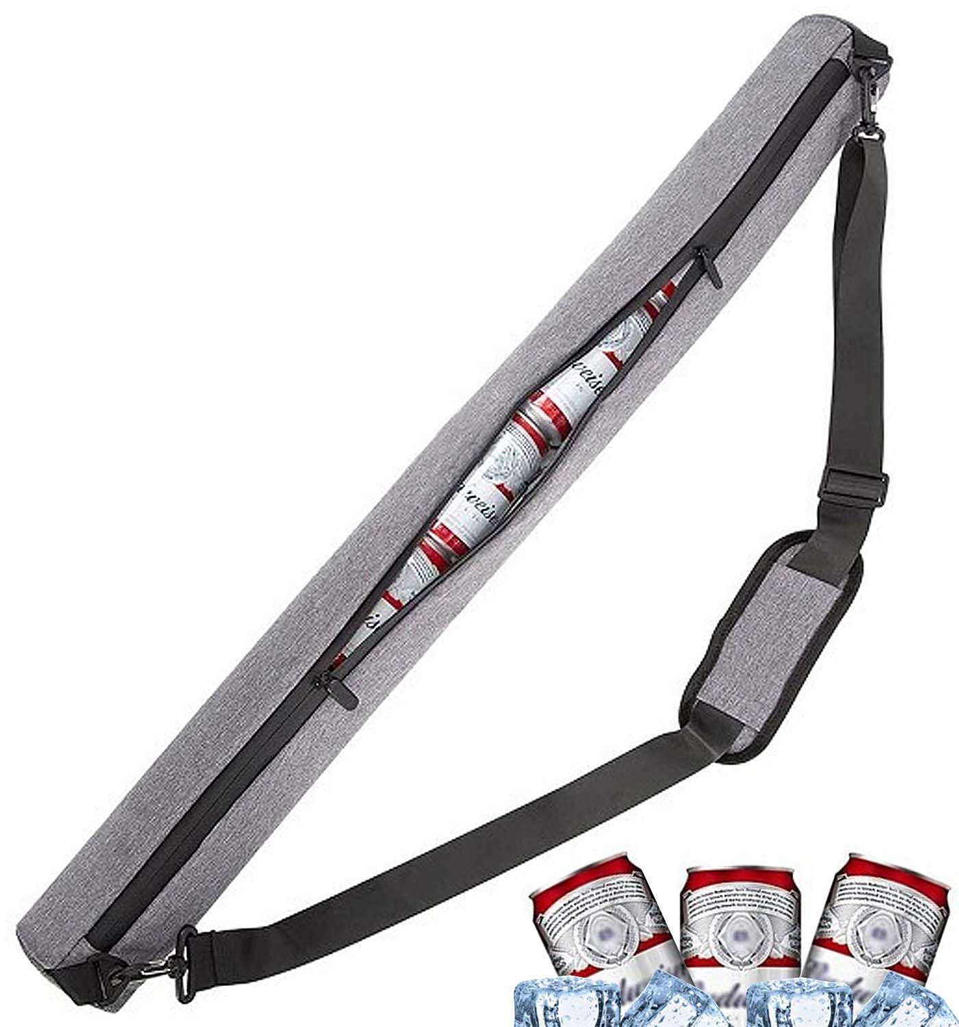 Semikk Insulated Golf Beer Sleeve Cooler Bag - Holds 7 Cans, Golf Accessories for Men, Perfect for Golf Courses, Tailgating & Outdoor Events