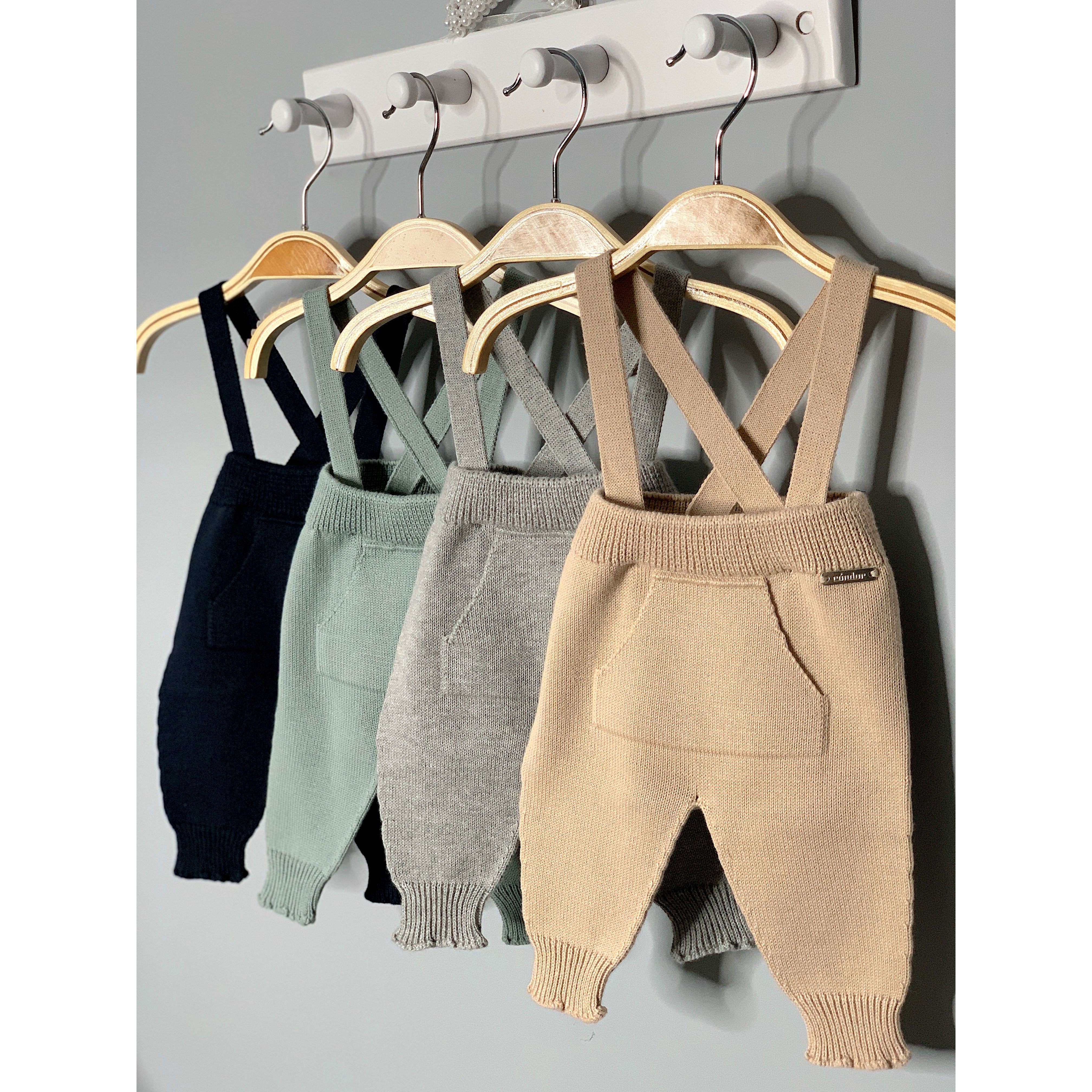 Stylish Knitted Trousers with Adjustable Braces - Comfortable Stretch Pants for Men & Women | Perfect for Casual Wear, Office Outfits & Fall Fashion