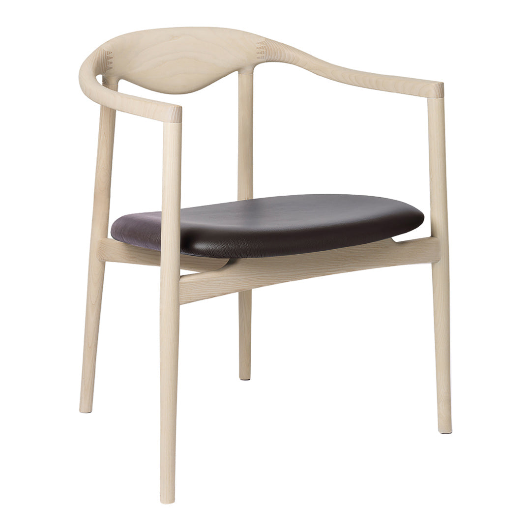 Modern Jari Dining Chair - Sturdy Wooden Dining Room Chair with Upholstered Seat - Perfect for Kitchen, Dining Room, and Home Office Use