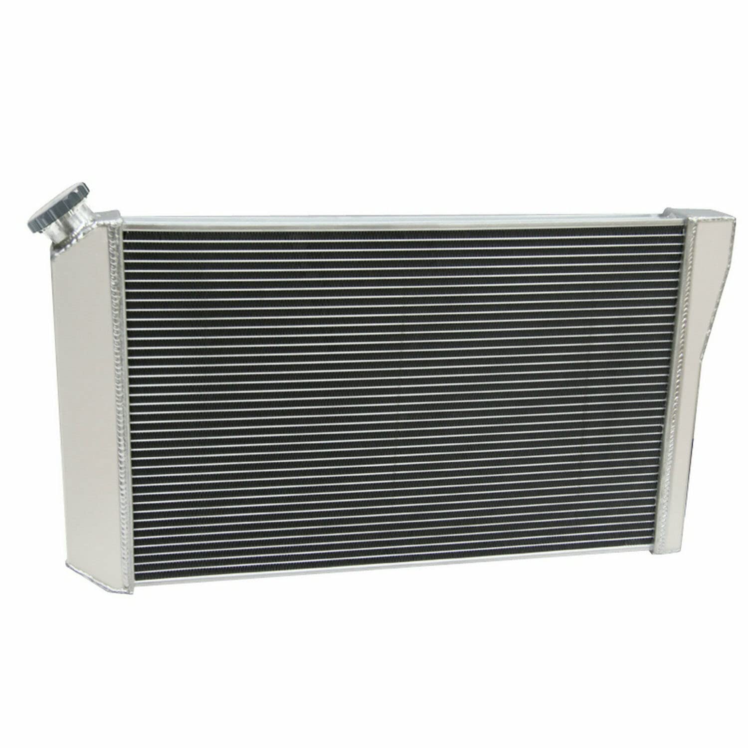 High-Performance 4-Row Aluminum Radiator for 1982-2002 Chevy S10 S-10 Blazer L4 V6 & 1984-1990 Chevy Corvette 5.7L V8 - All Aluminum Construction with Fan Shroud & Relay Kit - Perfect for Engine Upgrades and Off-Road Adventures