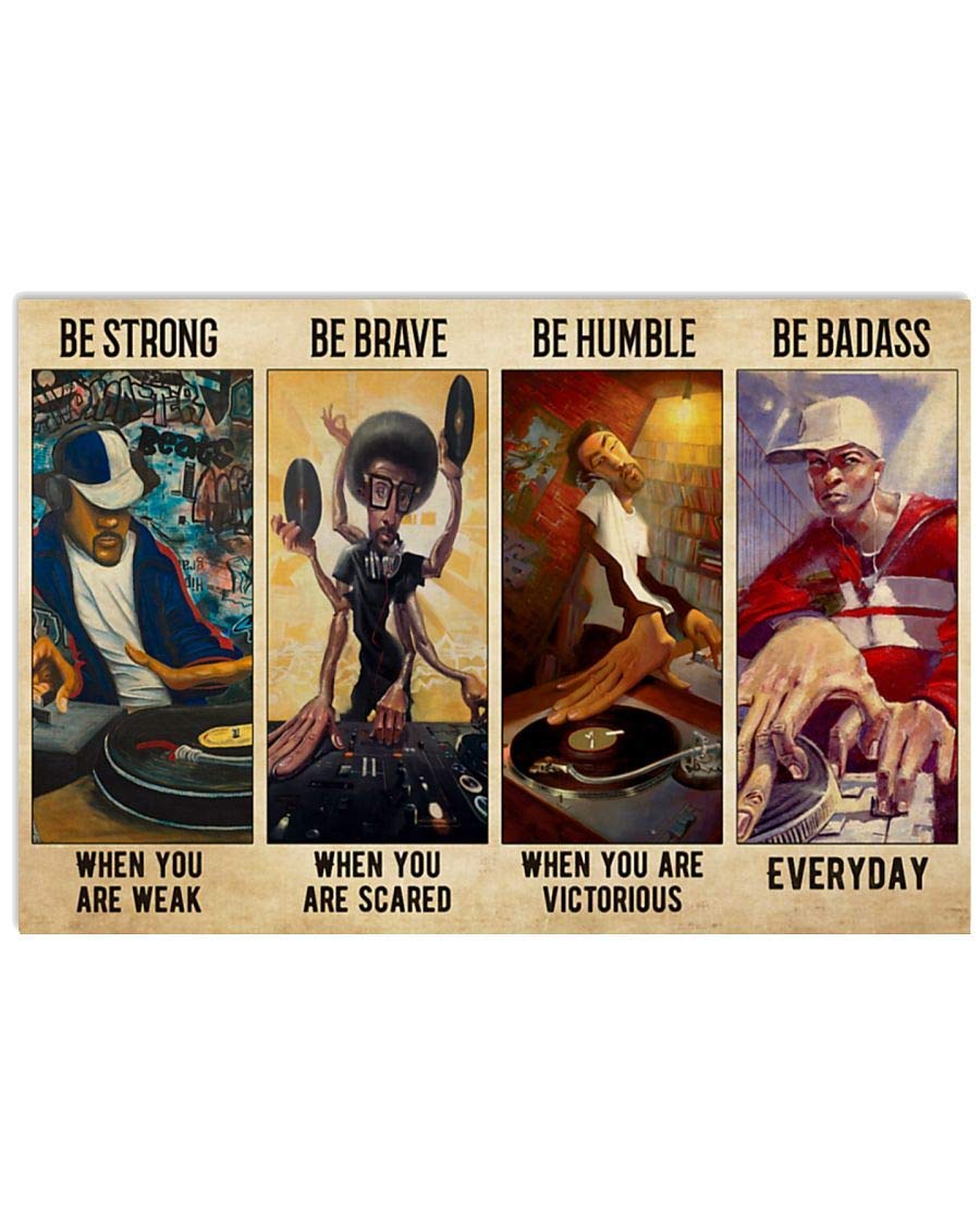 500-Piece Jigsaw Puzzle - Disc Jockey Motivational 'Be Strong When You Are Weak' Design - Fun & Challenging Puzzle Game for Adults & Kids - Perfect for Family Game Night, Stress Relief & Cognitive Development