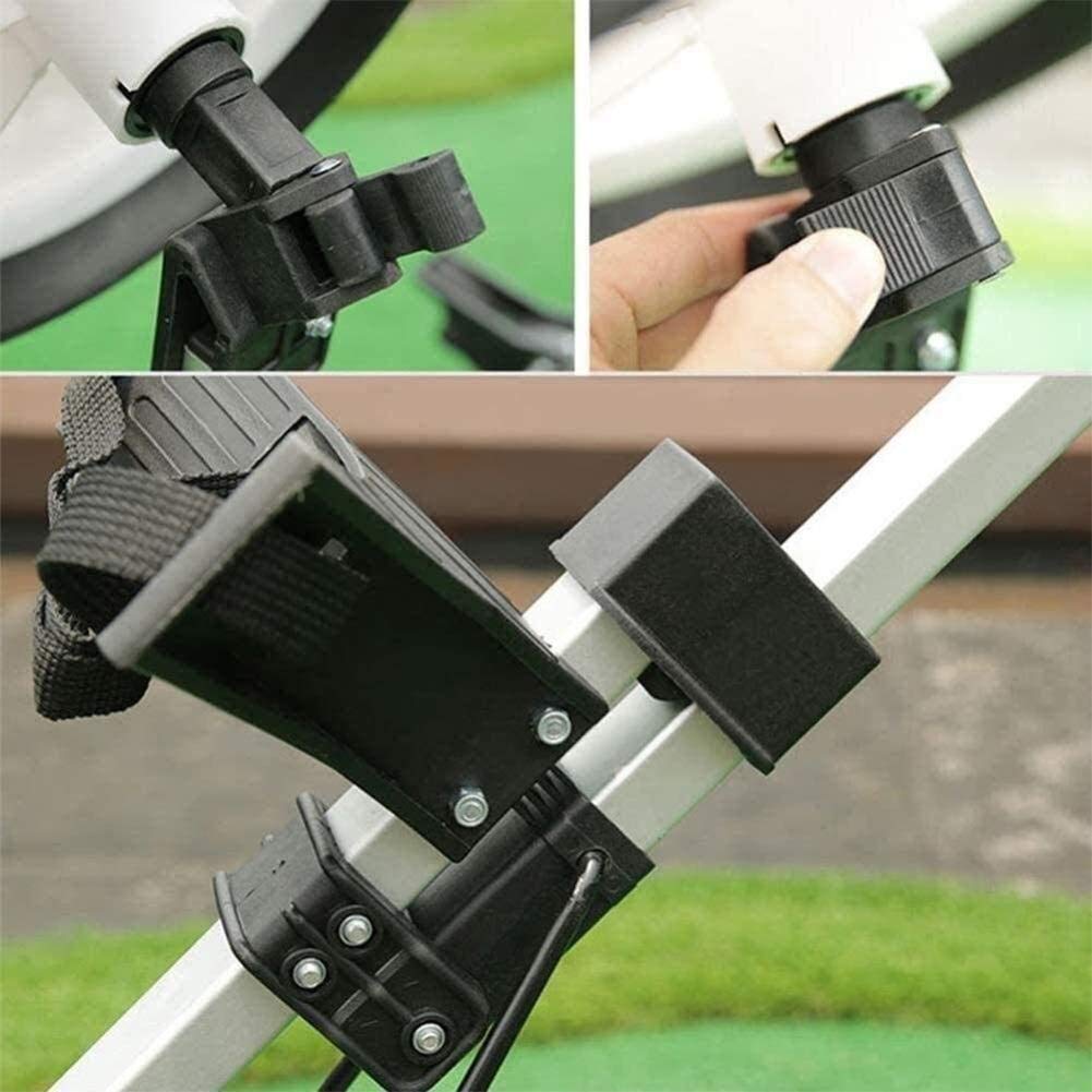 Premium Folding 2-Wheel Golf Trolley - Lightweight Golf Bag Caddy for Outdoor Training & Tournaments | Perfect for Golf Courses, Driving Ranges & Airport Luggage Transport