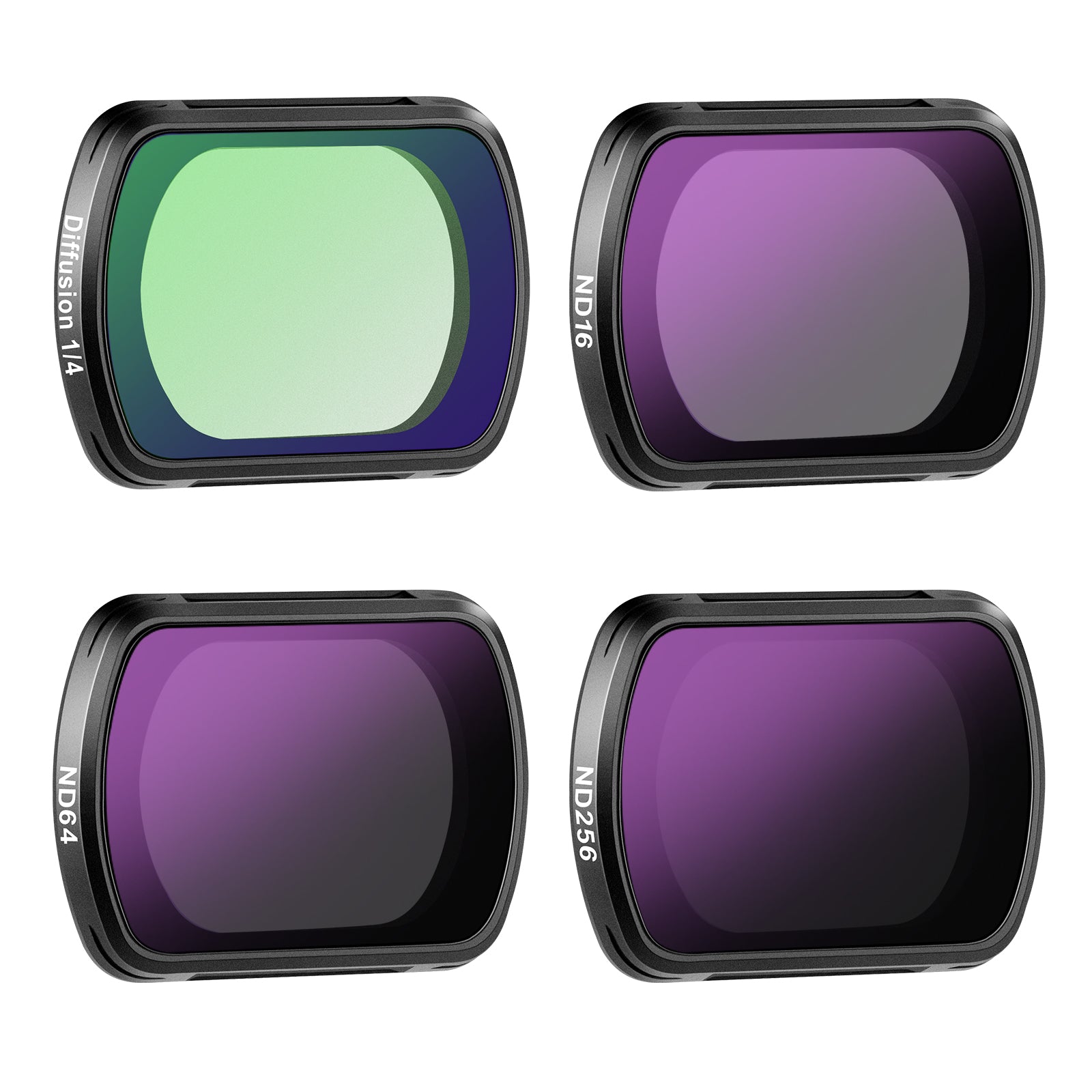 NEEWER FL 42 4-Pack Magnetic ND & Black Diffusion 1/4 Filter Kit for DJI Osmo Pocket 3 - Enhance Cinematic Footage for Vlogging, Travel & Outdoor Photography