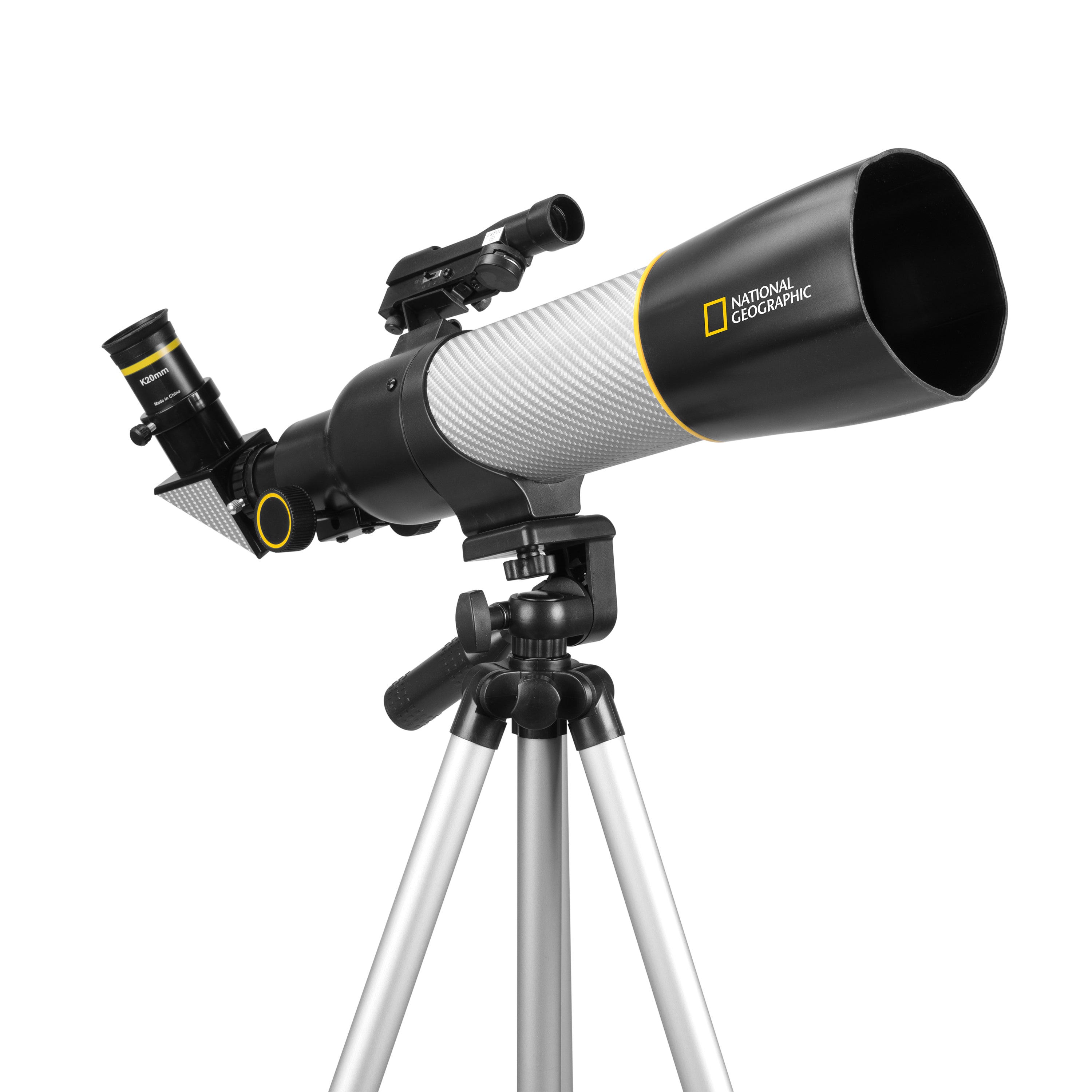 National Geographic SRT70MM 70mm Refractor Telescope with Panhandle Mount & Solar Filter - Perfect for Stargazing, Bird Watching & Solar Observation (Kids & Adults)
