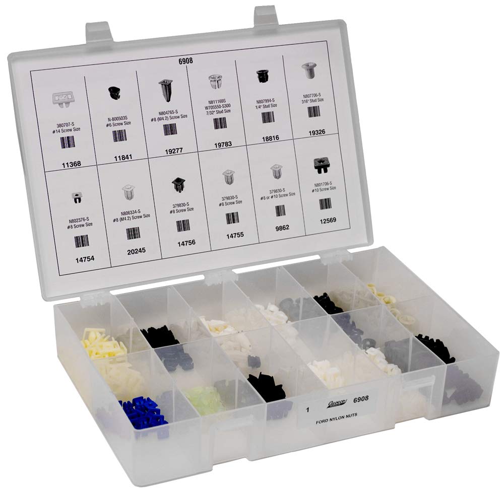 Nylon Nuts Quik-Select II Kit - Compatible with Ford Vehicles | Durable Fastener Set for Automotive Repairs & Maintenance | Perfect for DIY Mechanics & Professional Technicians