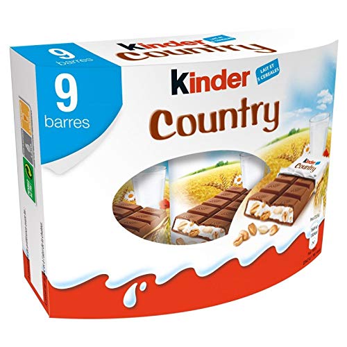 KINDER Chocolate Assortment - 211g Country Collection - 4 Premium Chocolate Bars - Perfect for Gifts, Parties & Family Sharing