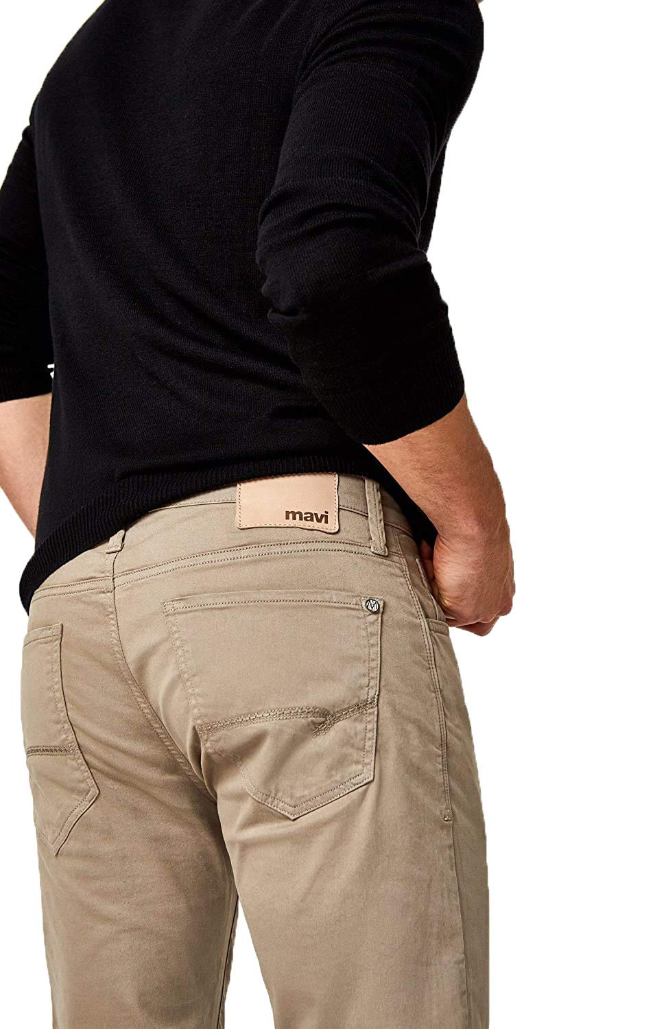 Mavi Zach Men's Straight Leg Twill Pants - Regular Rise Beige Work Pants 32x32 | Comfortable Office & Casual Wear for Everyday Use