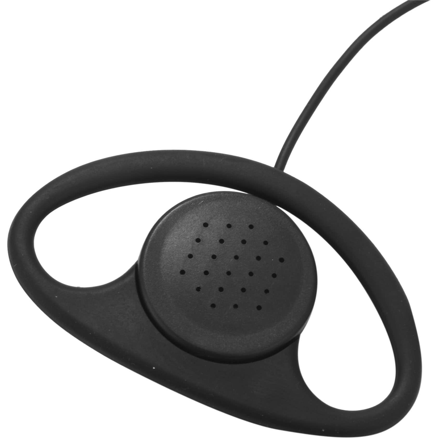 10 Pack 2-Pin D-Shape Clip-On PTT Headset with Microphone for Motorola GP88S GP300 GP68 GP2000 Two-Way Radios - Hands-Free Communication for Security, Construction & Outdoor Activities
