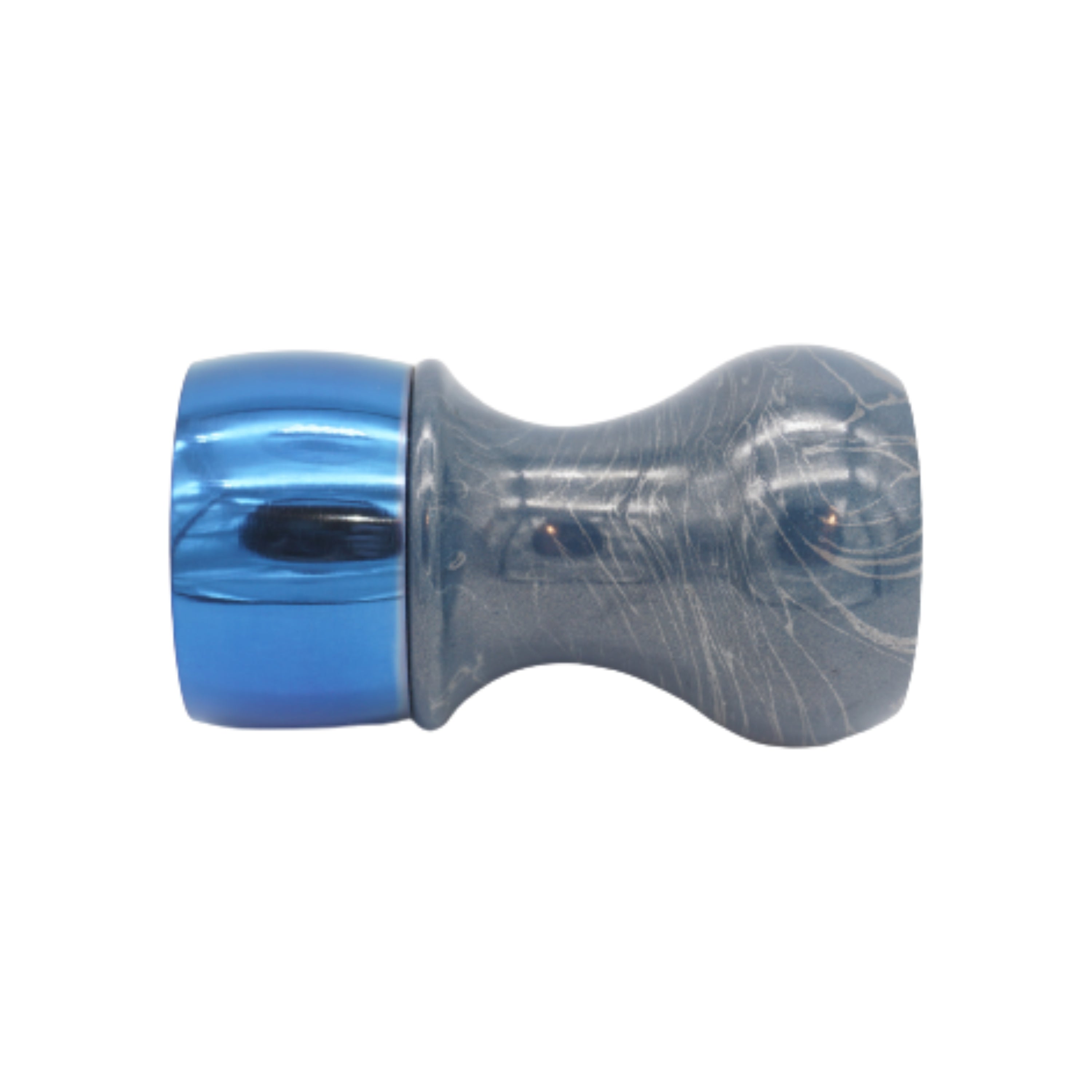 Premium Blue Bronze & Aluminum Handcrafted Shaving Brush Handle - Fits 28mm & 30mm Knots - Perfect for Wet Shaving, Grooming Kits & Luxury Bathroom Accessories