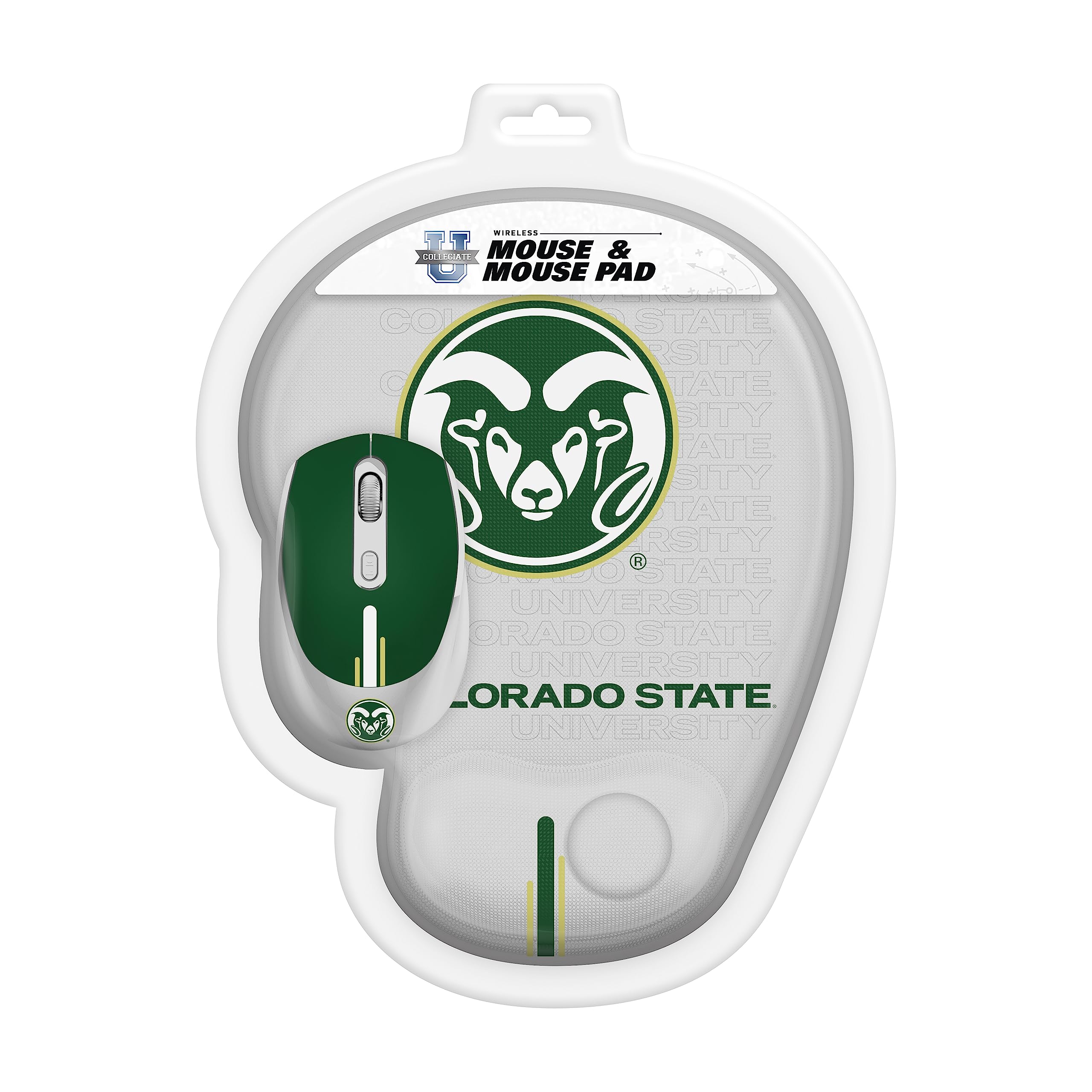 SOAR NCAA Unisex Wireless Mouse with Ergonomic Design & Non-Slip Mouse Pad - Perfect for Gaming, Office Work, and College Students