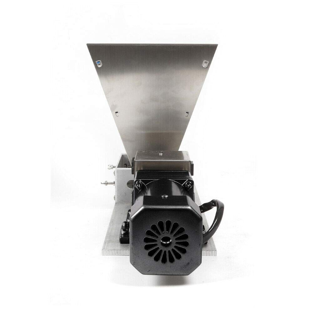 60W Electric Grain Mill Grinder - 4L Stainless Steel Malt Crusher with 75RPM for Cereal, Beans & Spices - Perfect for Home Brewing, Baking & Healthy Cooking