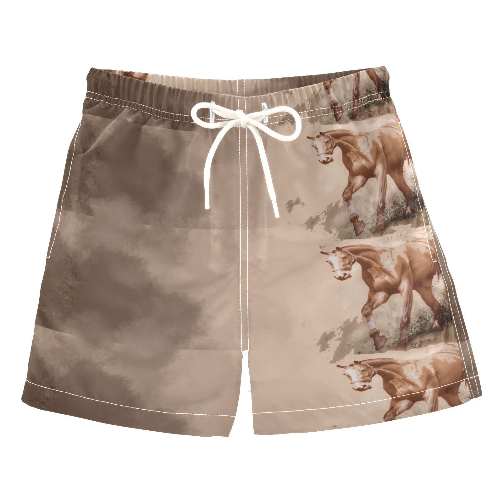 AMICHIC Boys Swim Trunks - Quick Dry Swim Board Shorts for Toddler Kids & Teens (2T-8) - Perfect for Beach, Pool & Summer Water Activities