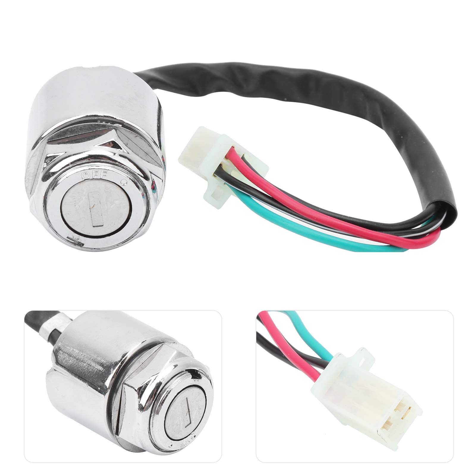 Universal Motorcycle Ignition Switch with 2 Keys - ATV & Motorbike Starter for Smooth Rides