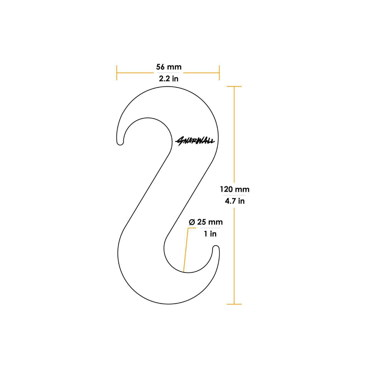 Shepps/Gnarwall S Hooks - Heavy Duty Wall Mounted Board Racks for Surfboards, Skateboards & Snowboards - Perfect for Garage, Bedroom & Outdoor Storage Organization