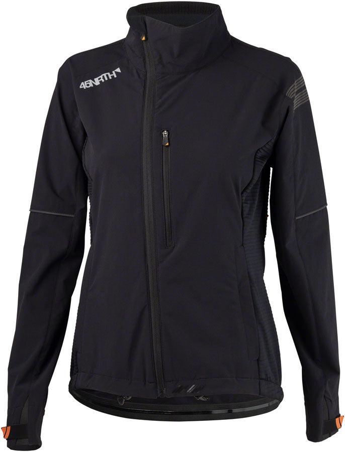 45NRTH 2020 Naughtvind Jacket for Women - Lightweight Waterproof Windbreaker, Black, X Small - Perfect for Winter Running, Hiking & Outdoor Activities