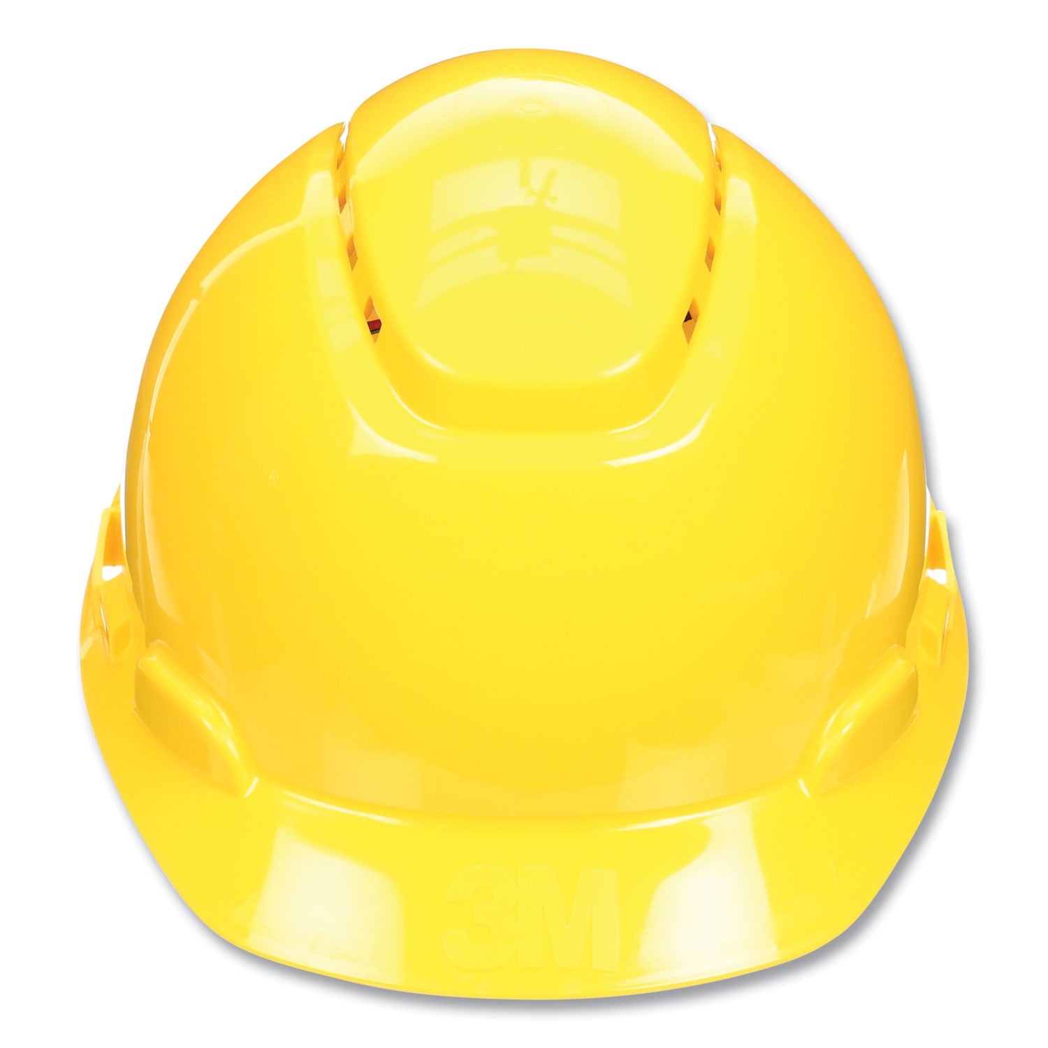 3M™ SecureFit H Series Hard Hats - H700 Vented Cap with UV Indicator & 4-Point Pressure Diffusion Ratchet Suspension - Yellow Safety Helmet for Construction, Industrial & Outdoor Work