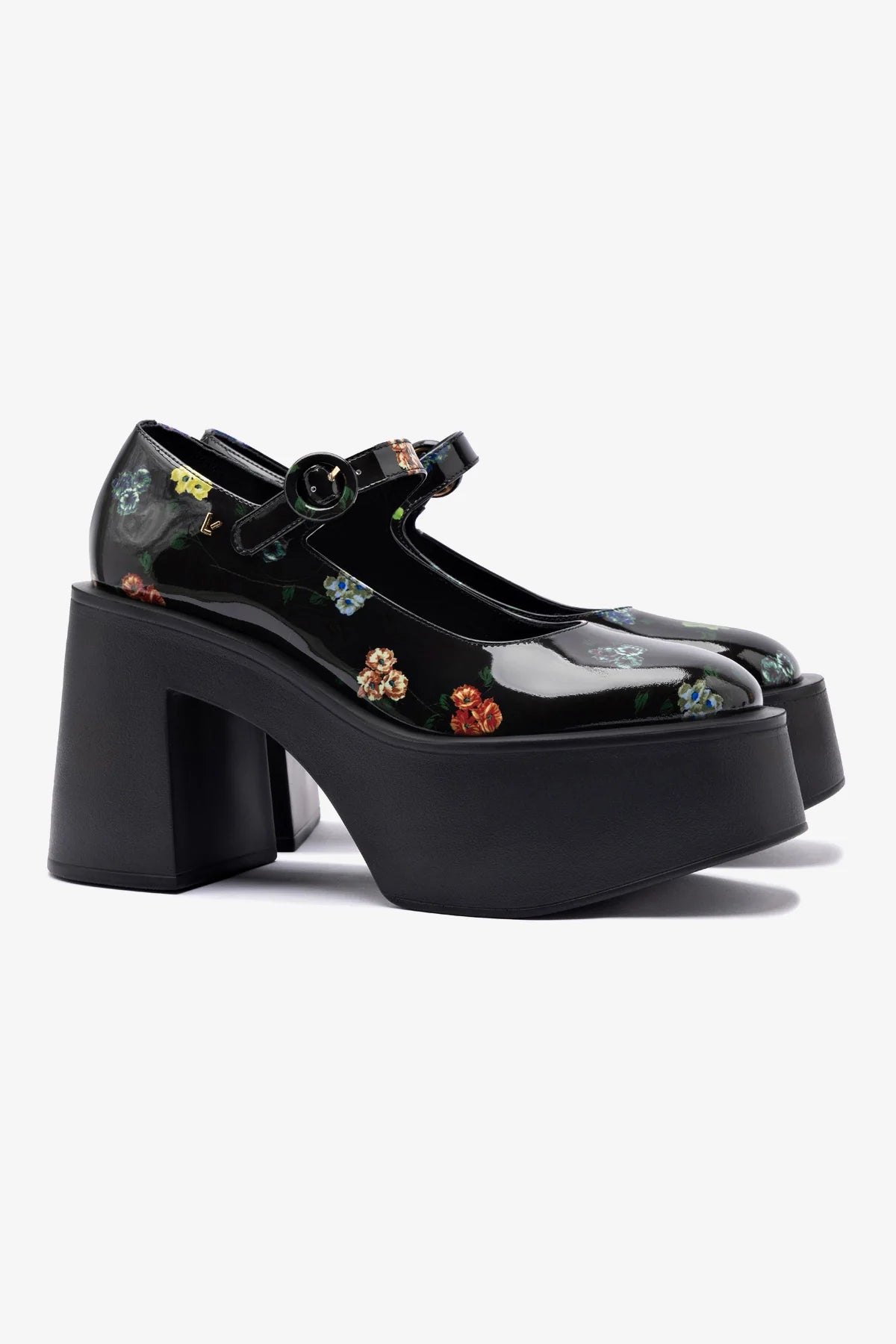 Larroudé x Libertine Olivia Pump Women's Heels - Antique Primrose Color, Elegant Pointed Toe & Comfortable Block Heel | Perfect for Office, Parties & Special Occasions