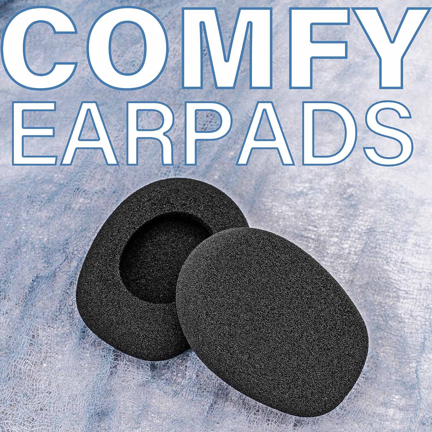 TRANSTEK B450-XT Replacement Ear Pads Cushion & Mic Foam - Compatible with B450-XT/B450XT Headset Accessories | Noise Isolation Comfort for Gaming, Office & Call Center Use