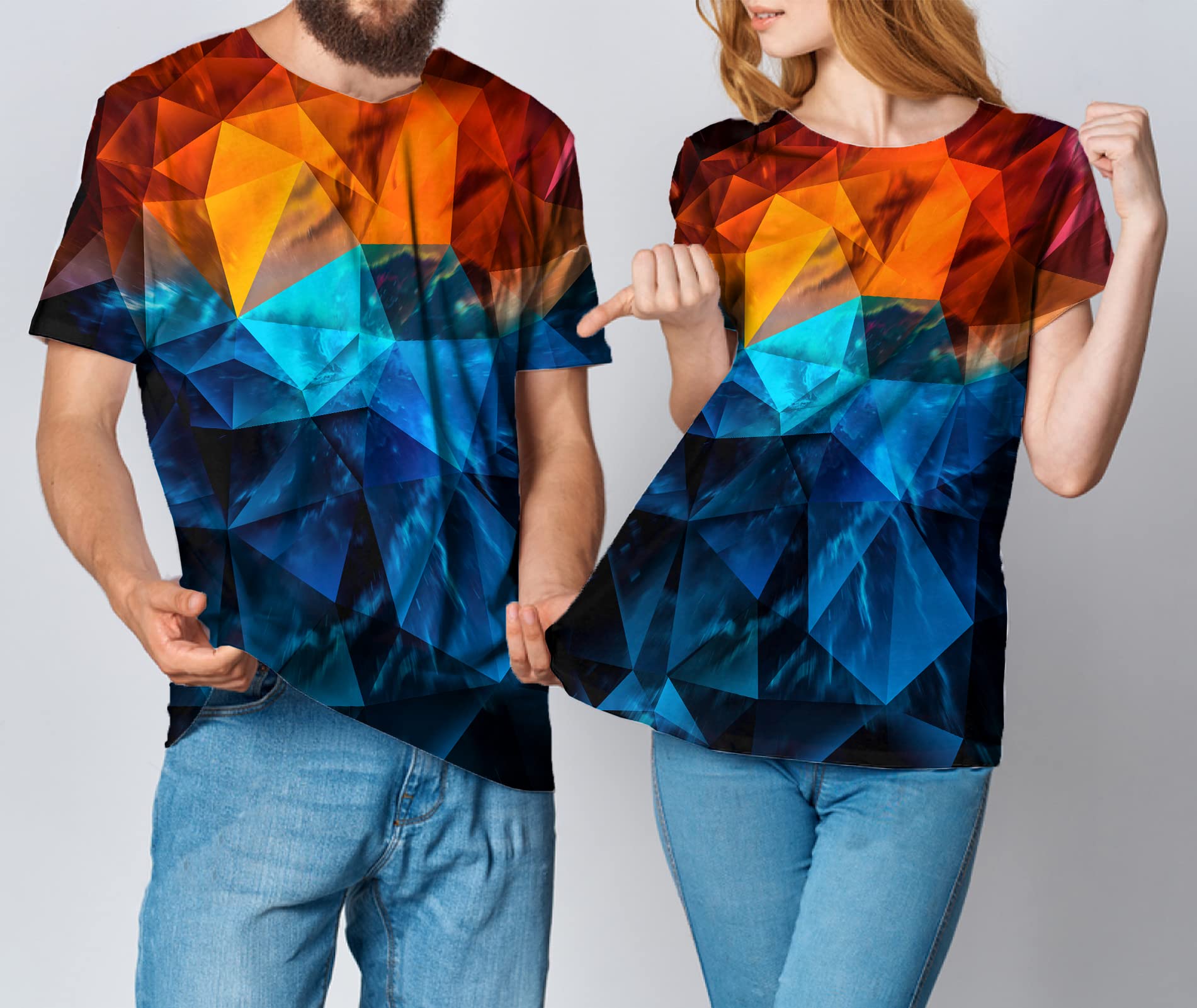 Yasswete Unisex 3D Printed Short Sleeve T-Shirts for Men & Women - Trendy Graphic Tees for Casual Wear, Street Fashion, and Everyday Outfits