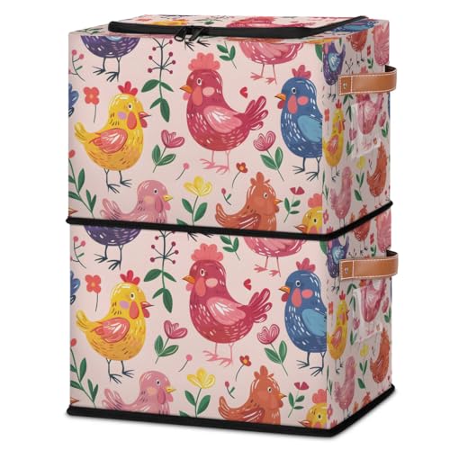 Colorful Chicken Floral