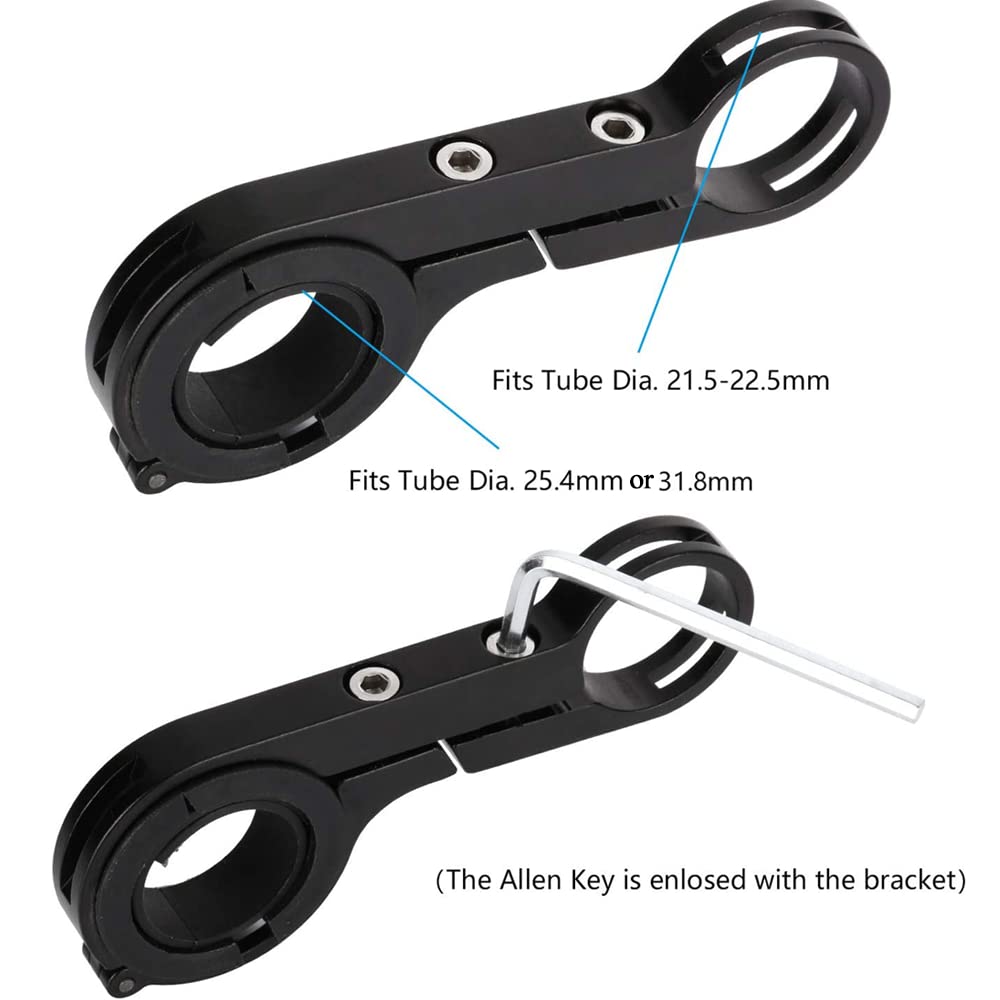 Yizhet Bike Handlebar Extender - Double Extension Mount Holder for Bicycle & E-Bike - Carbon Fiber Bracket - Perfect for Cycling, Commuting & Outdoor Adventures