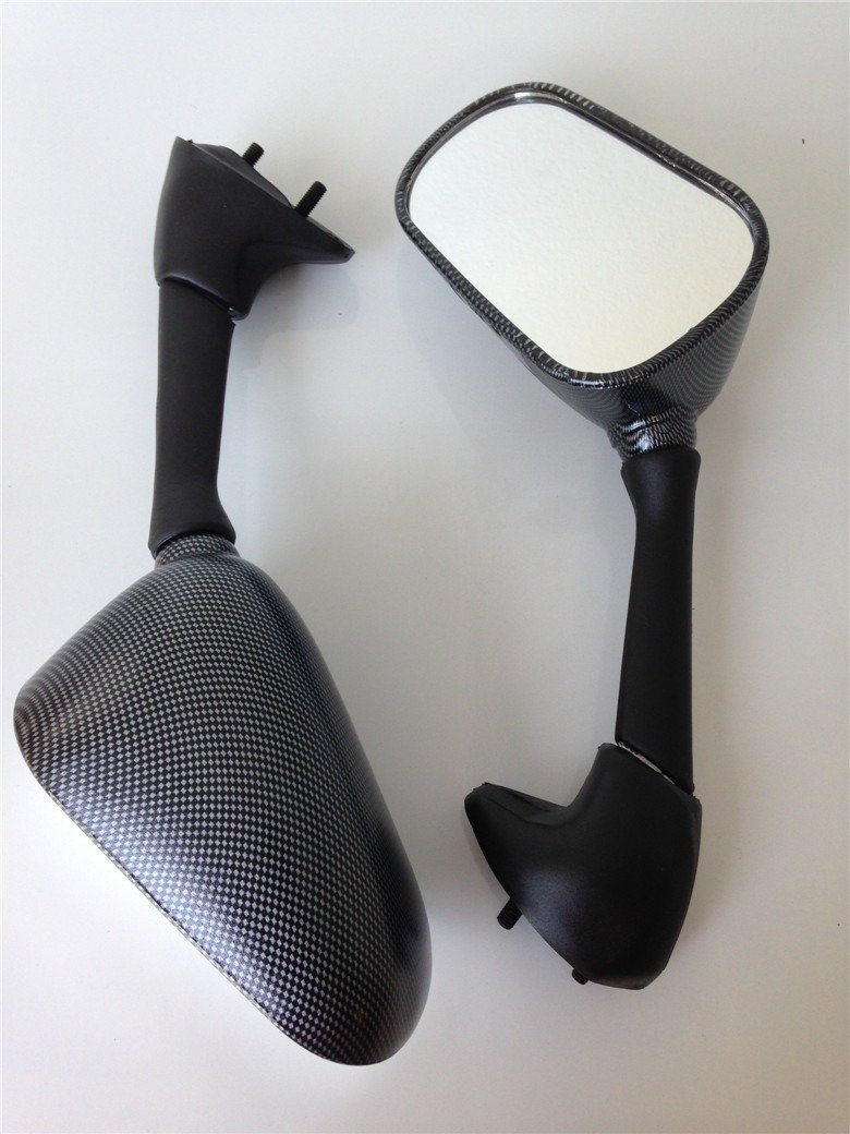 Yamaha YZF-R6 R6 2001-2002 OEM Replacement Motorcycle Mirrors - Carbon Fiber - Perfect for Street Riding & Racing - Durable & Stylish Upgrade for Yamaha YZFR6 Models
