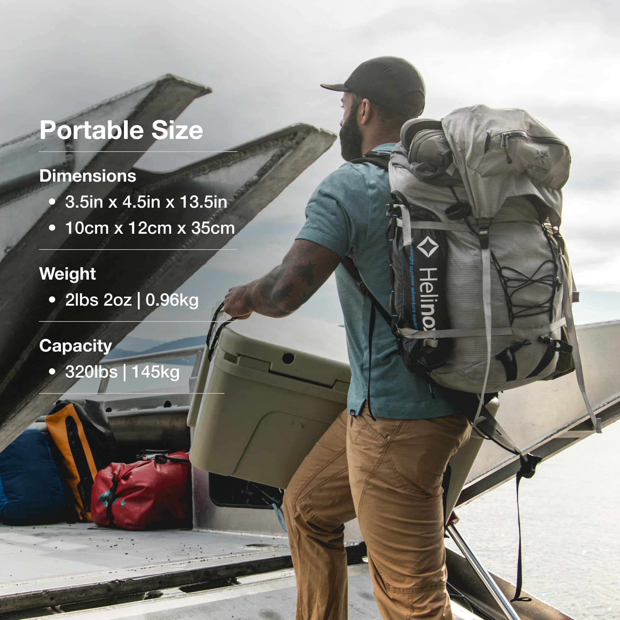 Helinox Chair One Original - Lightweight, Compact, Collapsible Camping Chair for Outdoor Adventures, Hiking, Backpacking & Beach Trips