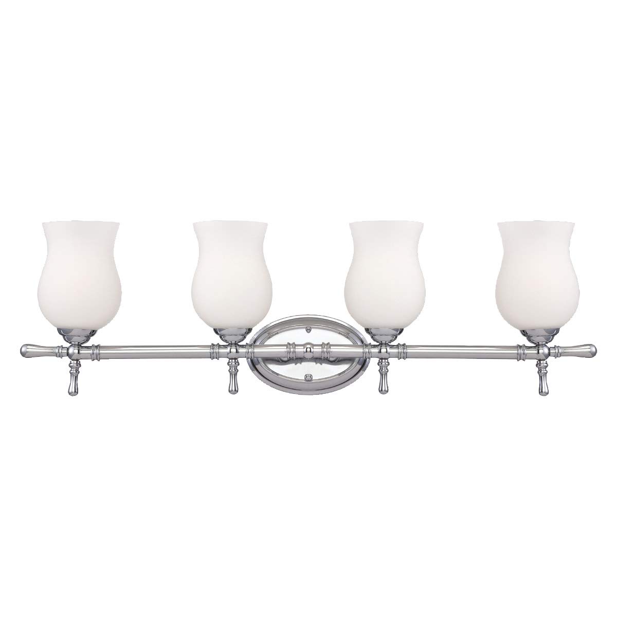 Eurofase 23038-011 Regency 4-Light Bathroom Vanity Light Fixture - Chrome Finish for Modern Bathroom Lighting, Perfect for Bathroom Vanity, Powder Room, and Spa Decor