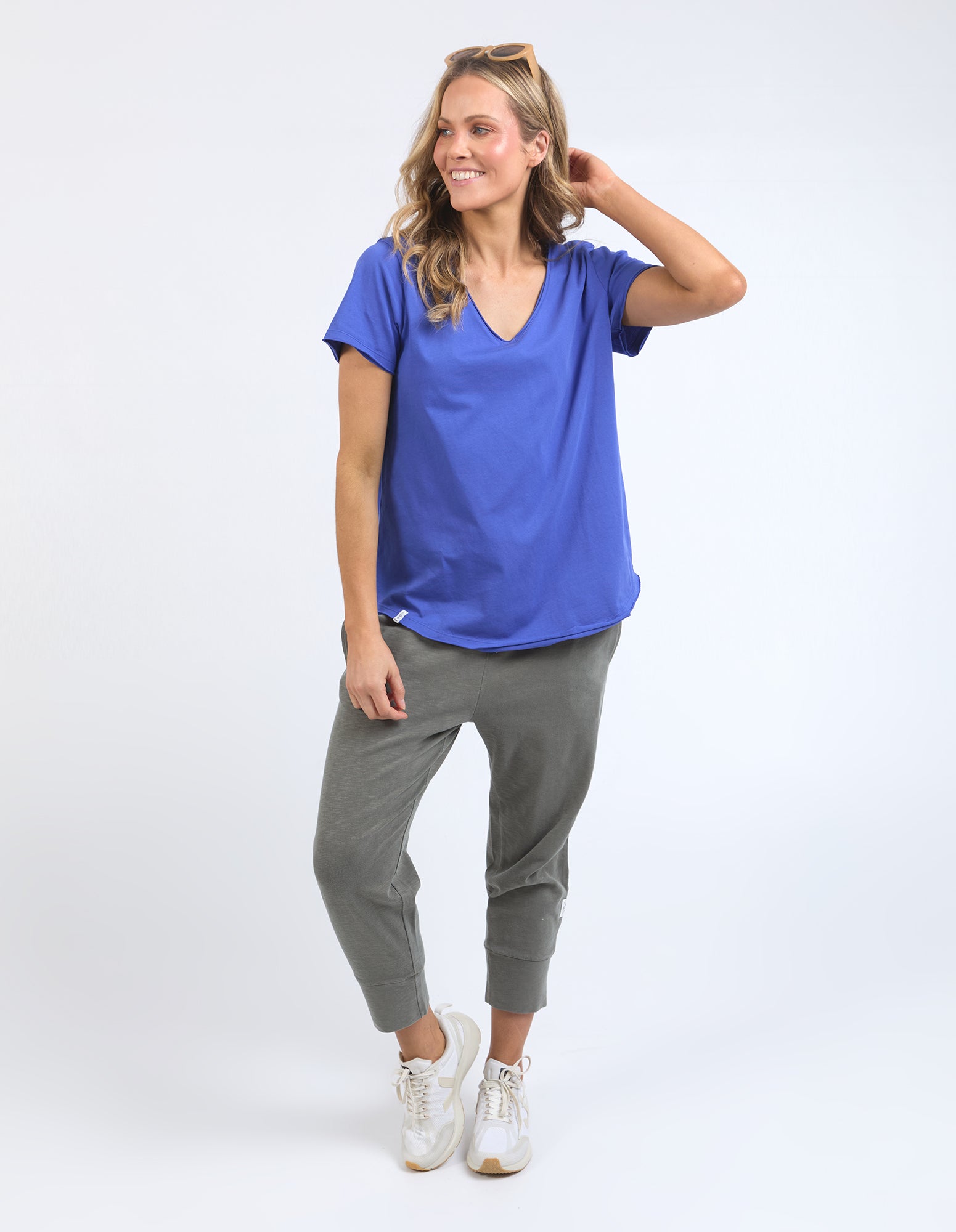 Premium Pima Cotton V-Neck T-Shirt for Men - Soft & Breathable Royal Blue Tee - Perfect for Casual Wear, Layering & Everyday Comfort