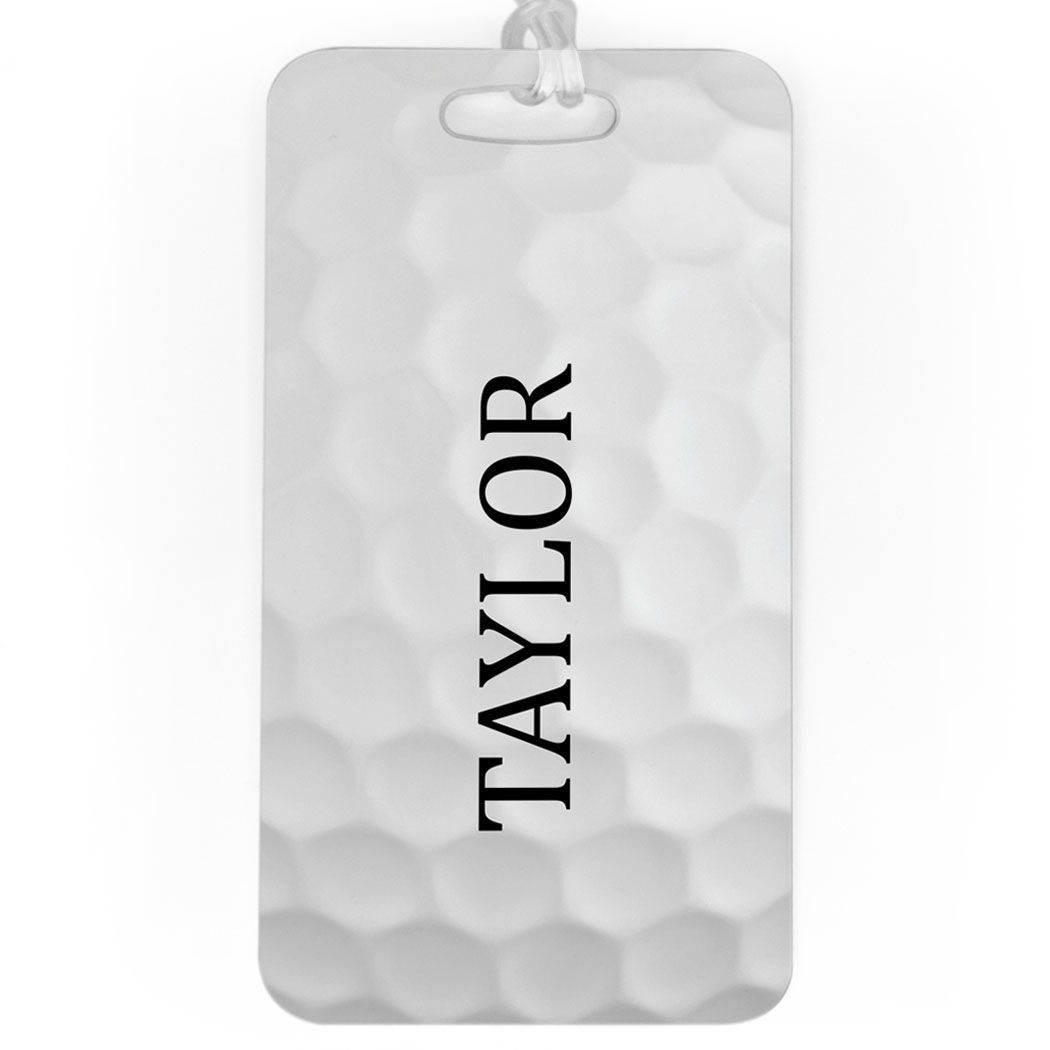 Personalized Golf Luggage Tag with Golf Ball Design - Large Durable Golf Bag Tag for Travel & Sports - Perfect for Golf Clubs, Suitcases & Backpacks