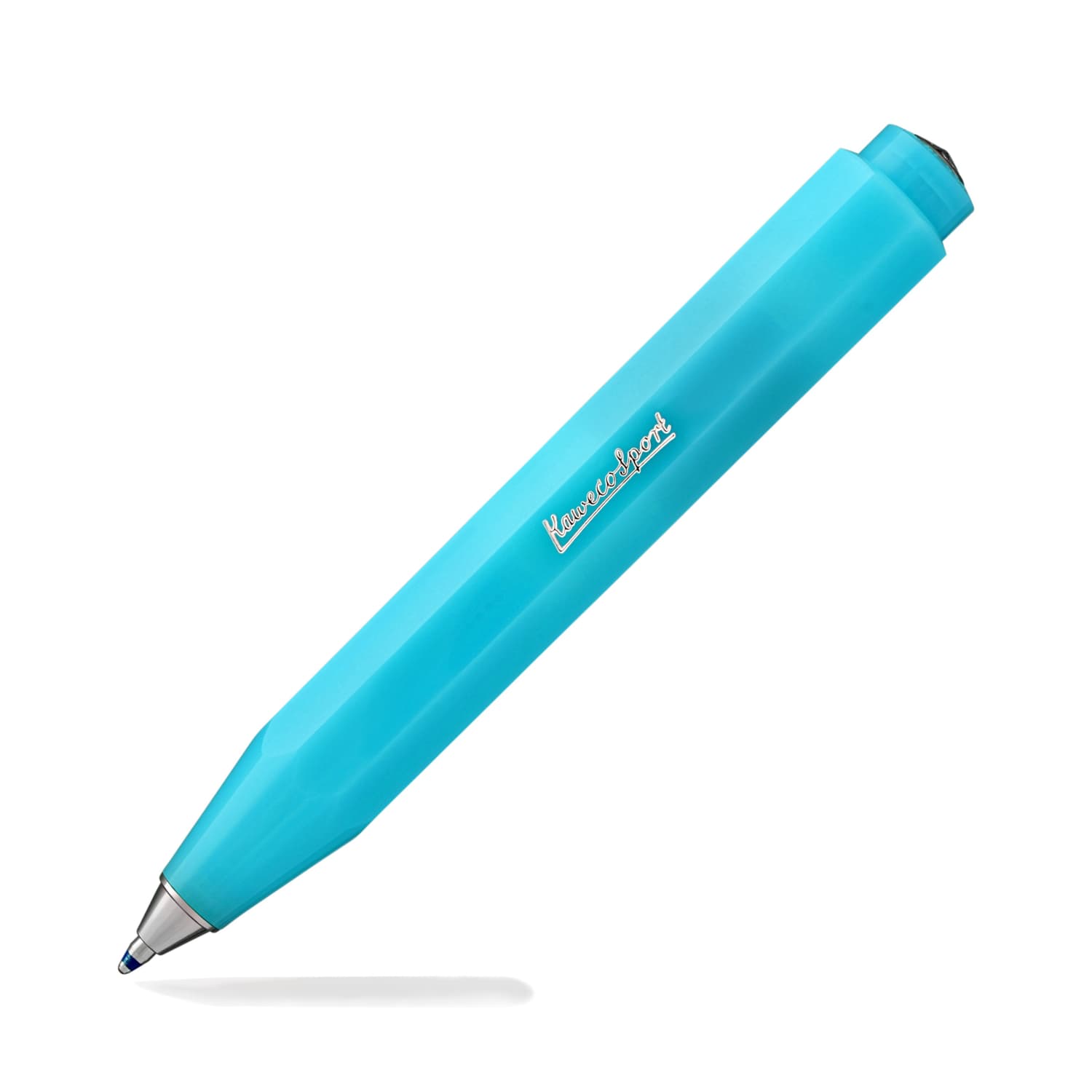 Kaweco Frosted Sport Ballpoint Pen - Blueberry Blue | Smooth Writing Gel Ink Pen for Office, School & Travel | Premium German Design