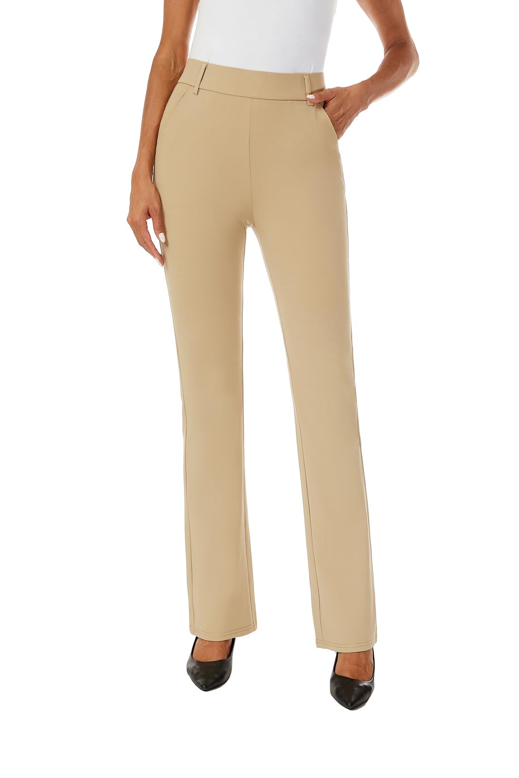 Women's Stretch Bootcut Dress Pants - Office & Casual Wear