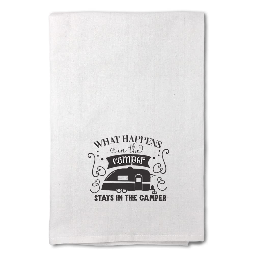 Mother's Day Decor Kitchen Towels - Flour Print Dish Towels for Camping & RV Cleaning Supplies | Perfect for Camper, RV, and Home Kitchen Use