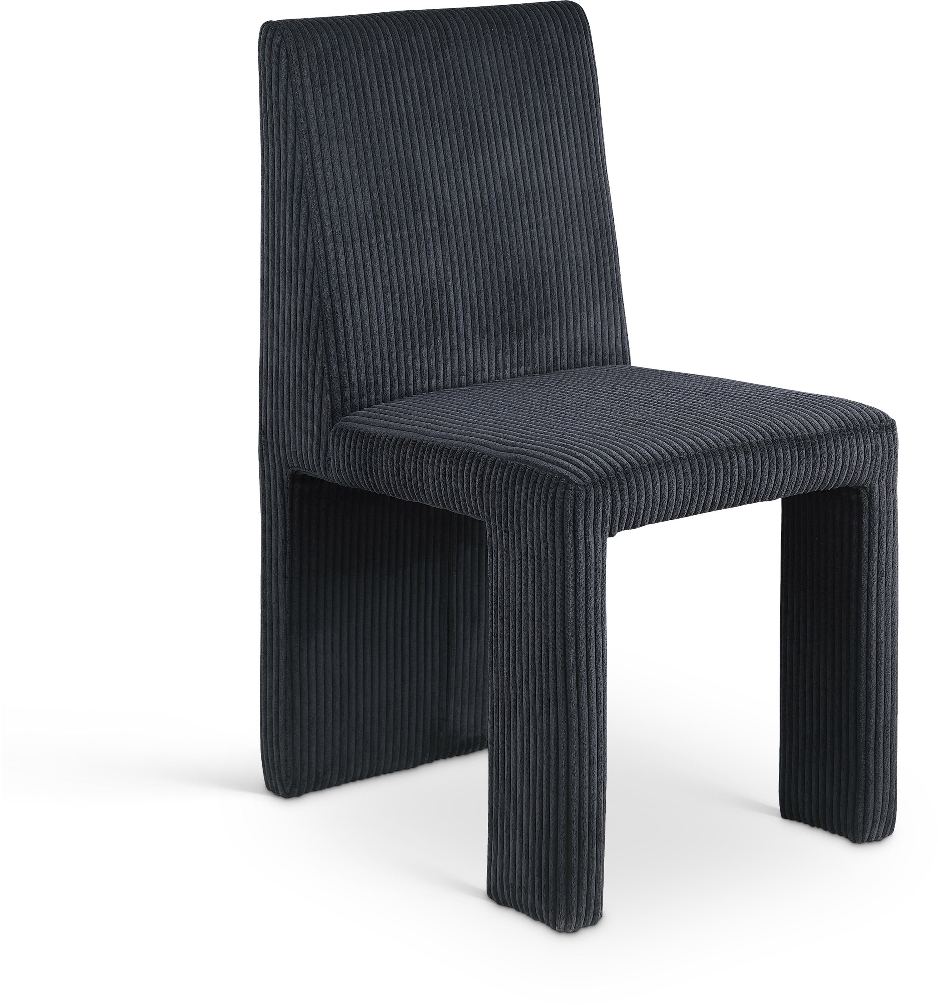 Premium Benson Microsuede Corduroy Fabric Dining Chair - Comfortable Modern Upholstered Seat for Kitchen, Dining Room & Office - Home & Commercial Use
